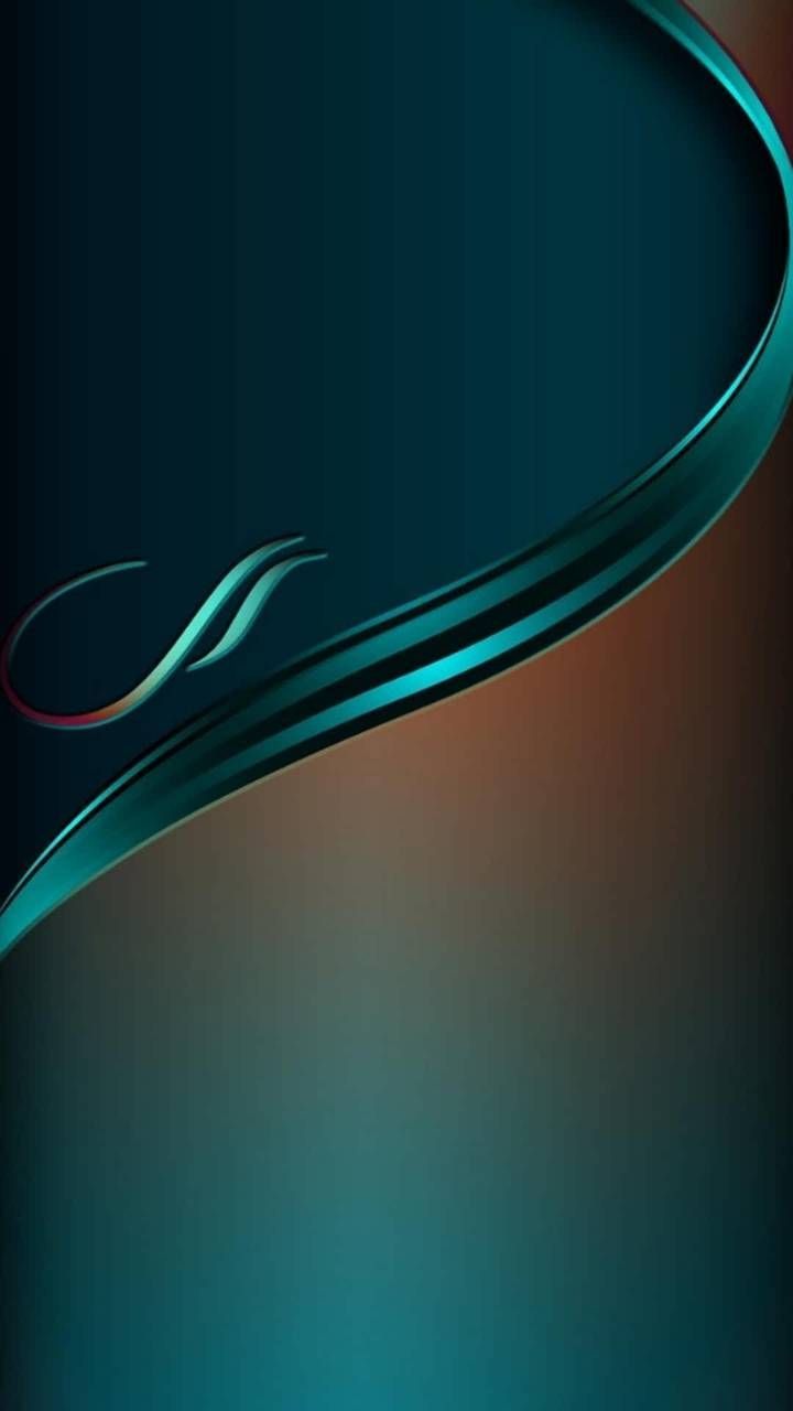 Onda astratta teal e marrone, 720x1280 Verticale, Mobile