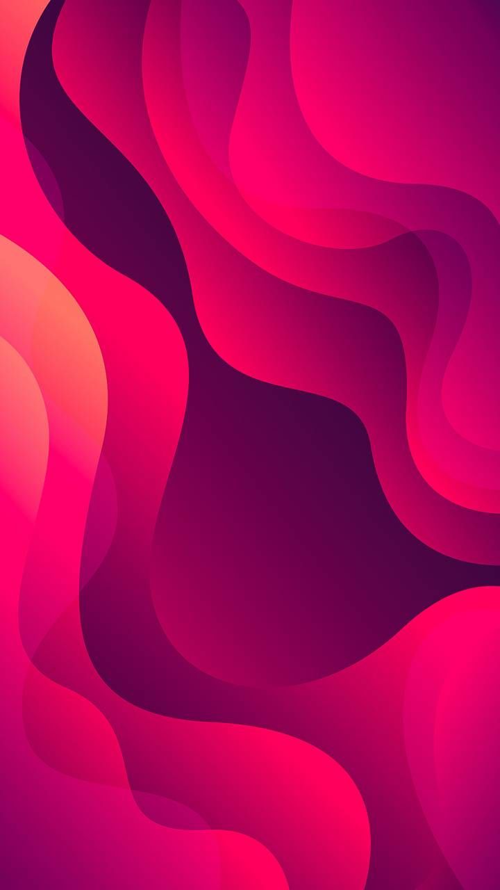 Onde astratte rosa acceso, 720x1280 Verticale, Telefono