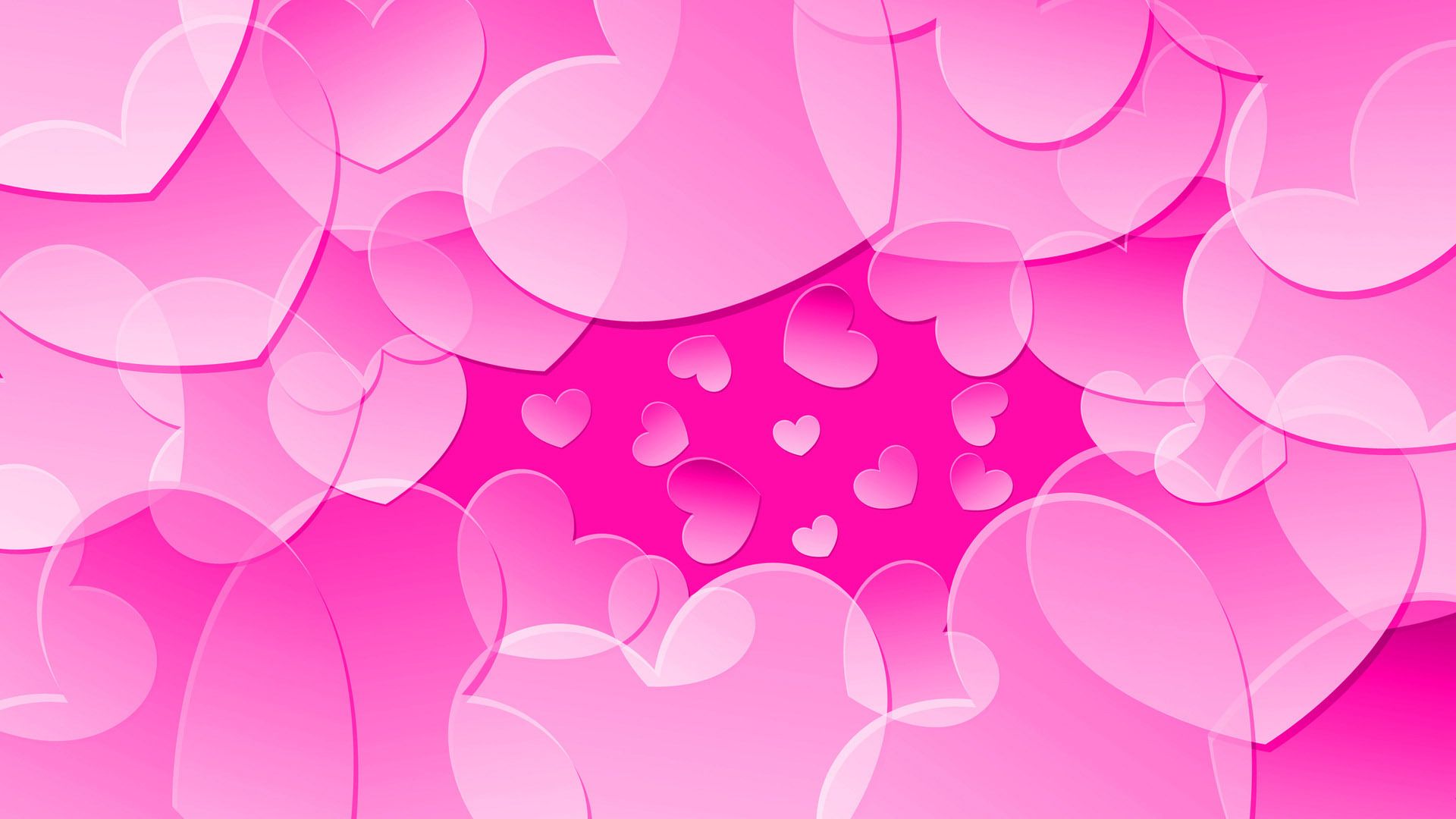 Cuori rosa astratti, 1920x1080 1080p, Desktop