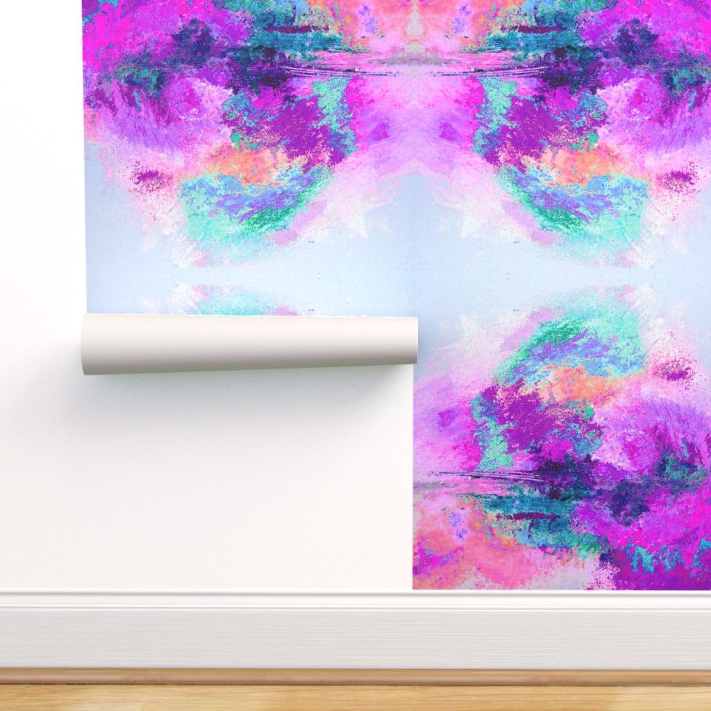 Astratto viola rosa turchese, 1024x1024 HD, iMac