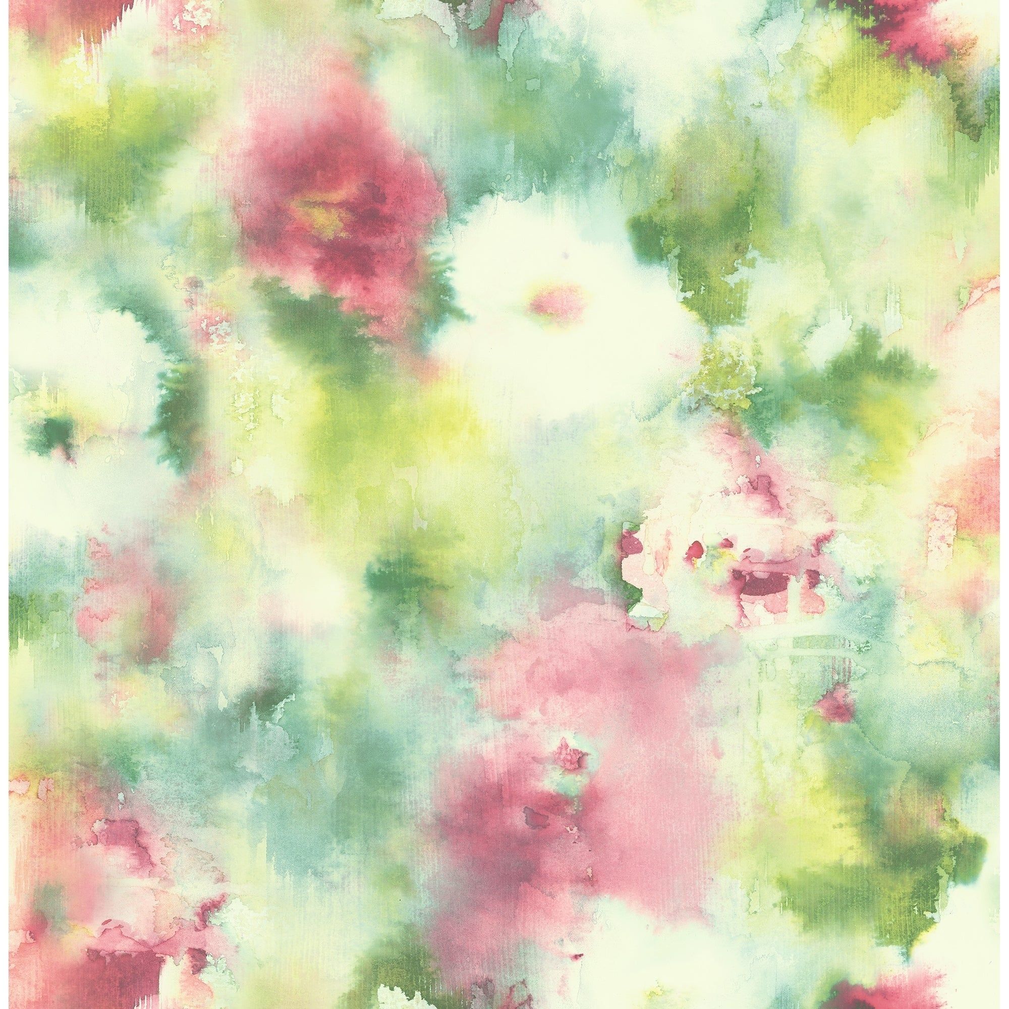 Fiori acquerello rosa e verde, 2000x2000 alta risoluzione, Desktop
