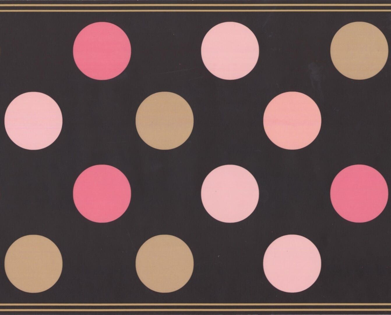 Pois rosa e beige su nero, 1342x1084 720p, Laptop