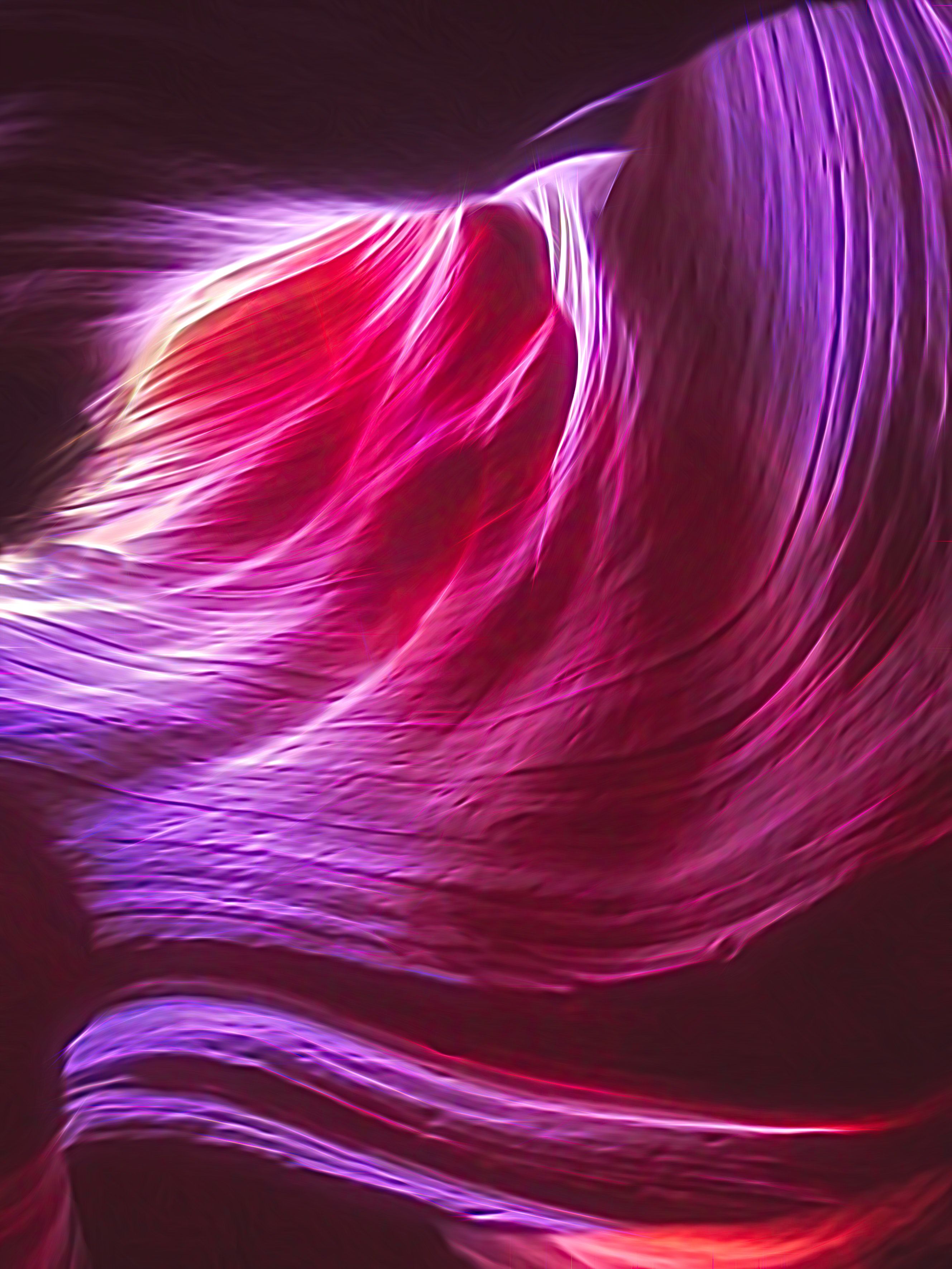 Onde astratte rosa e viola, 2657x3543 Full HD Verticale, iPhone