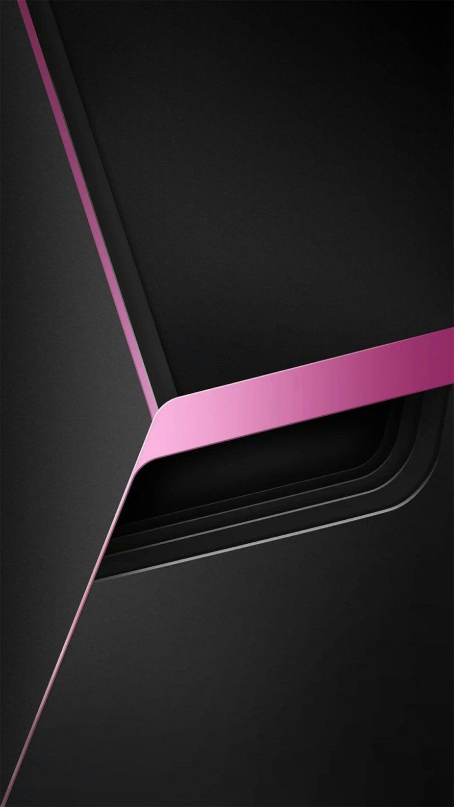 Linee astratte rosa e nero, 890x1582 Verticale, Mobile