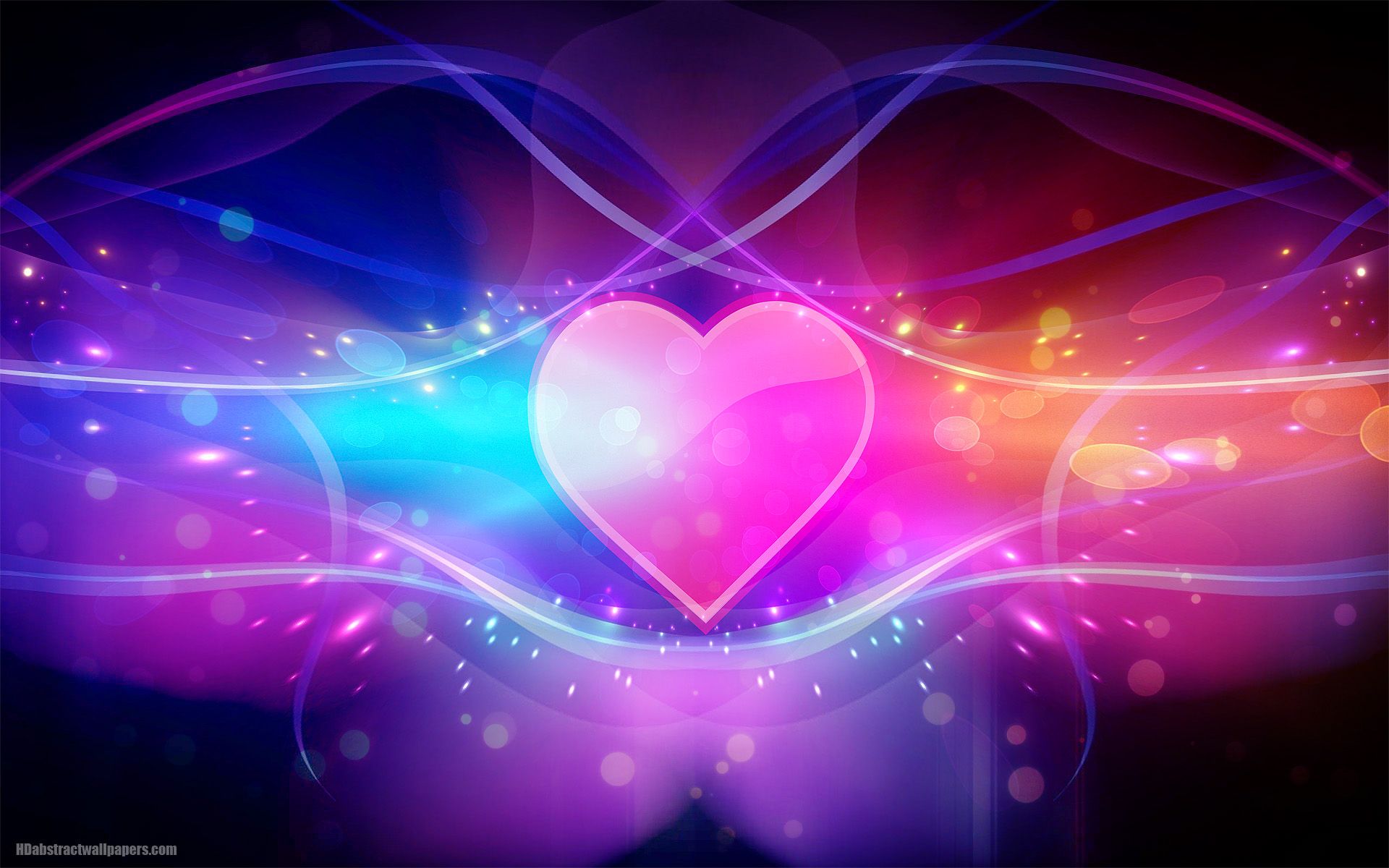 Cuore astratto rosa luminoso, 1920x1200 WUXGA, Desktop