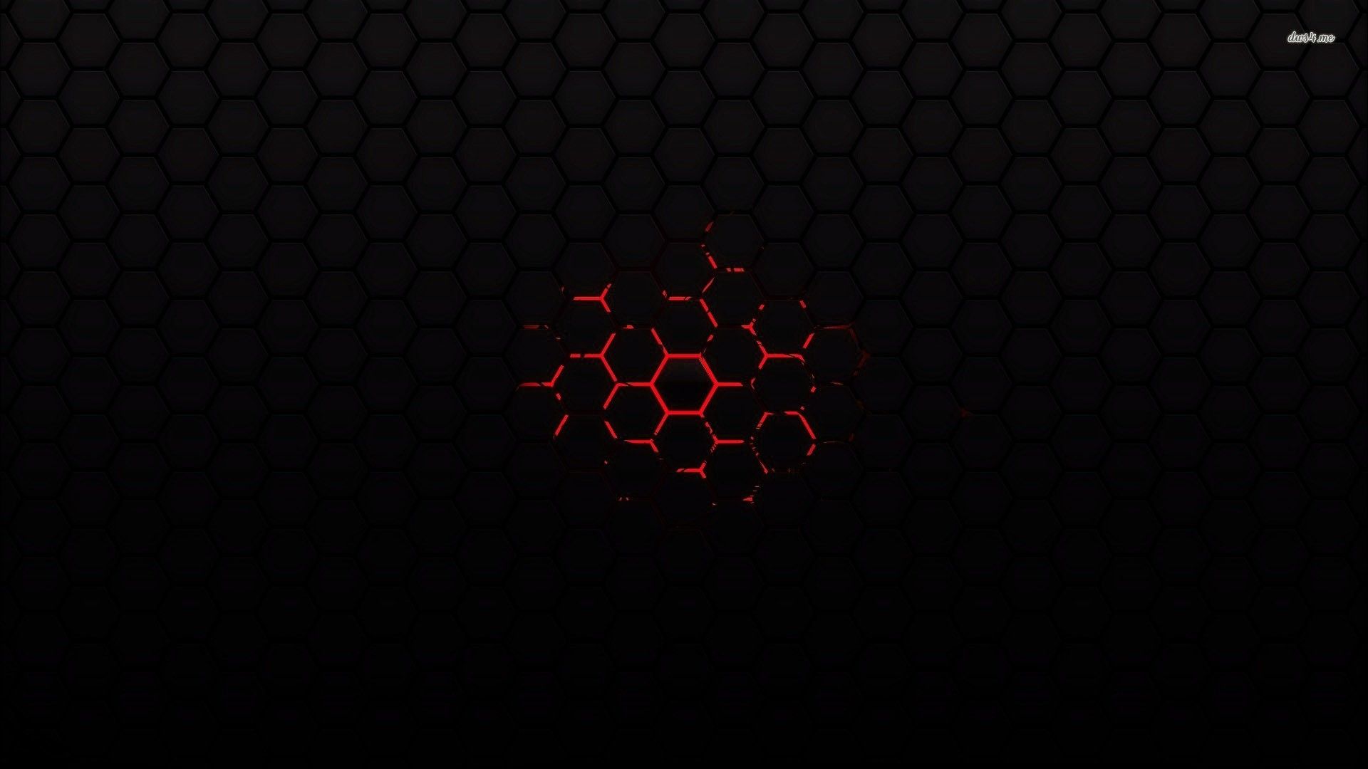 Esagoni rossi astratti nero, 1920x1080 Full HD, PC Desktop