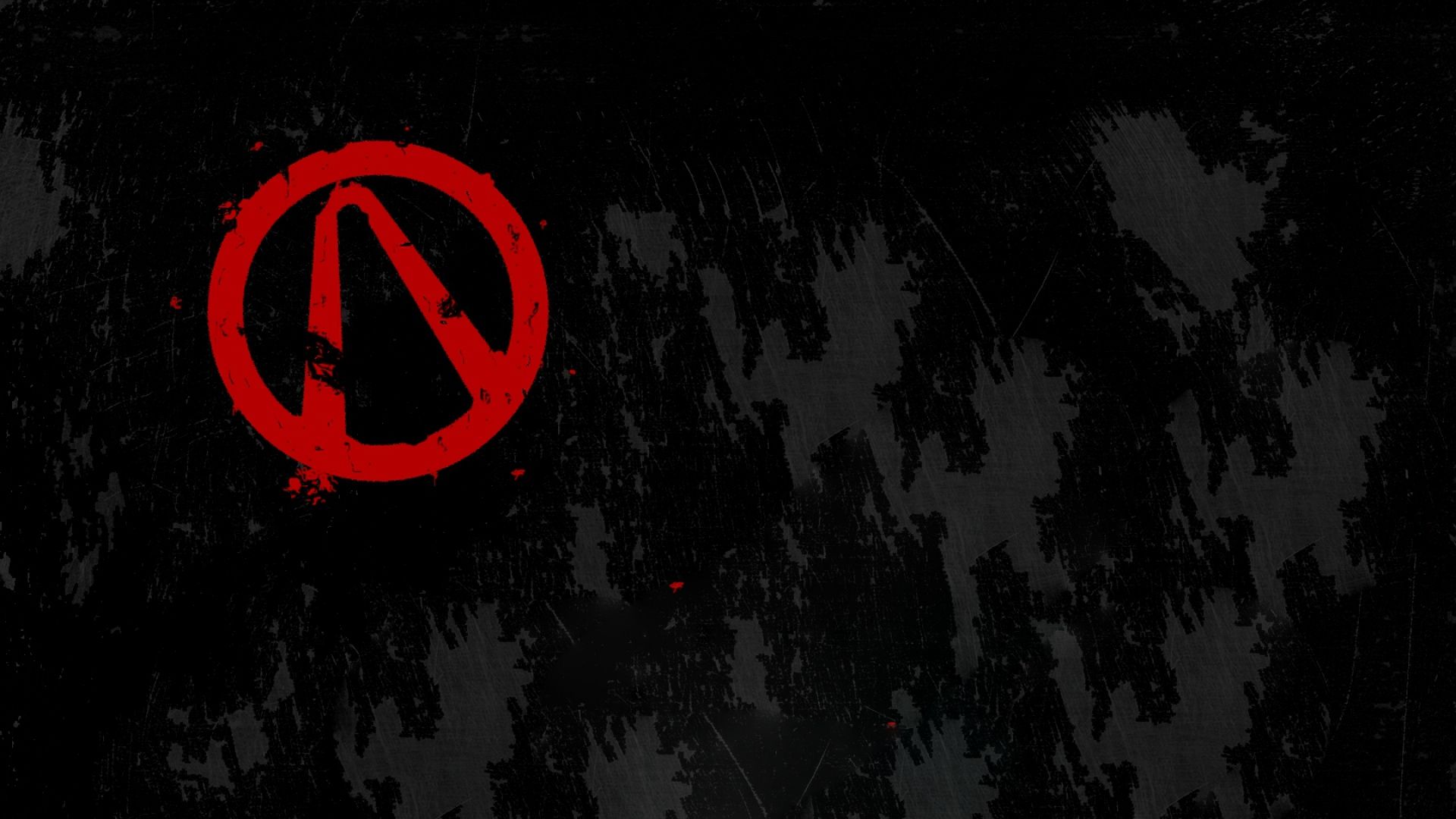 Simbolo rosso Borderlands astratto, 1920x1080 Full HD, PC