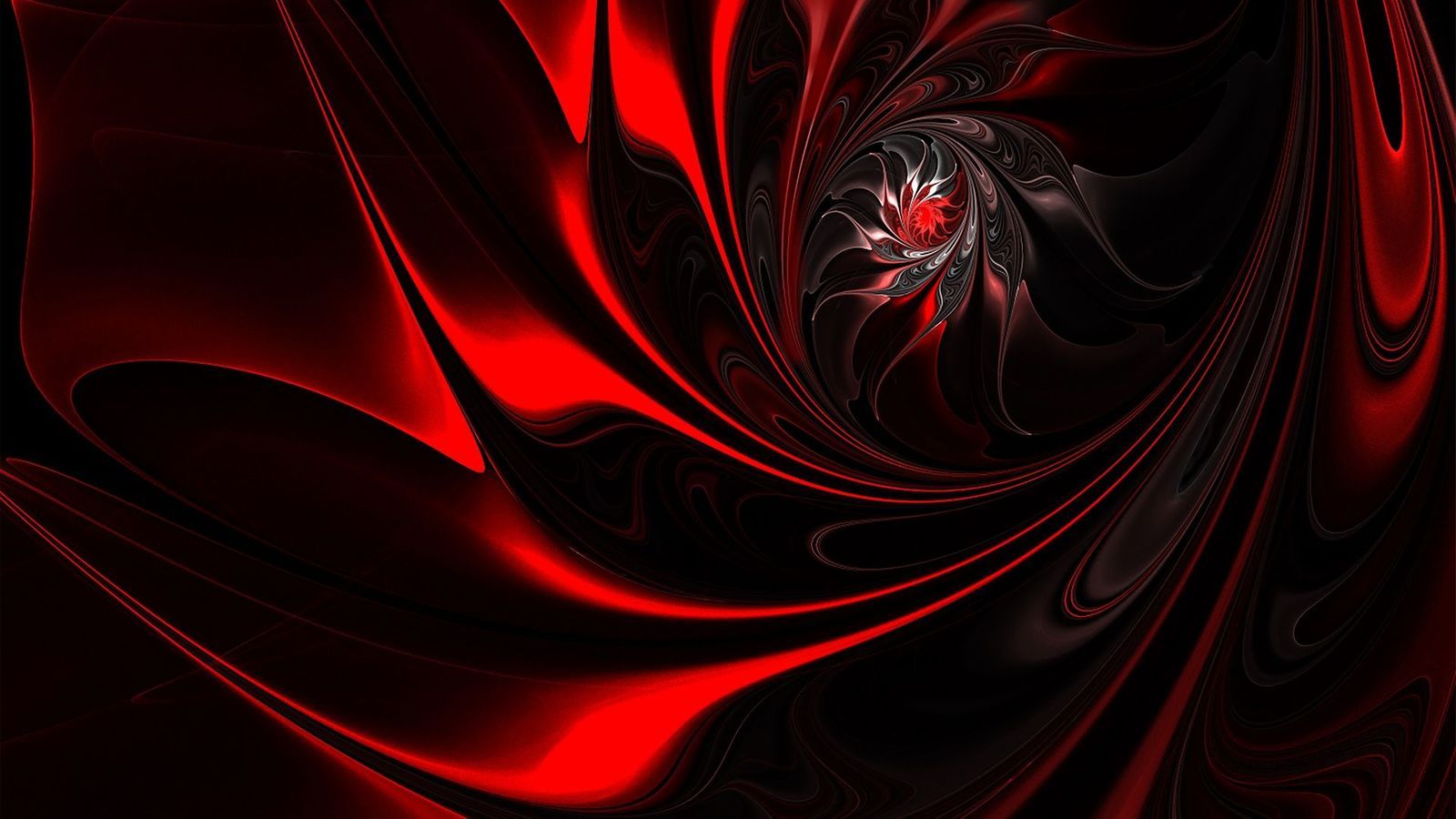 Spirale astratta rossa e nera, 1600x900 HD, Laptop