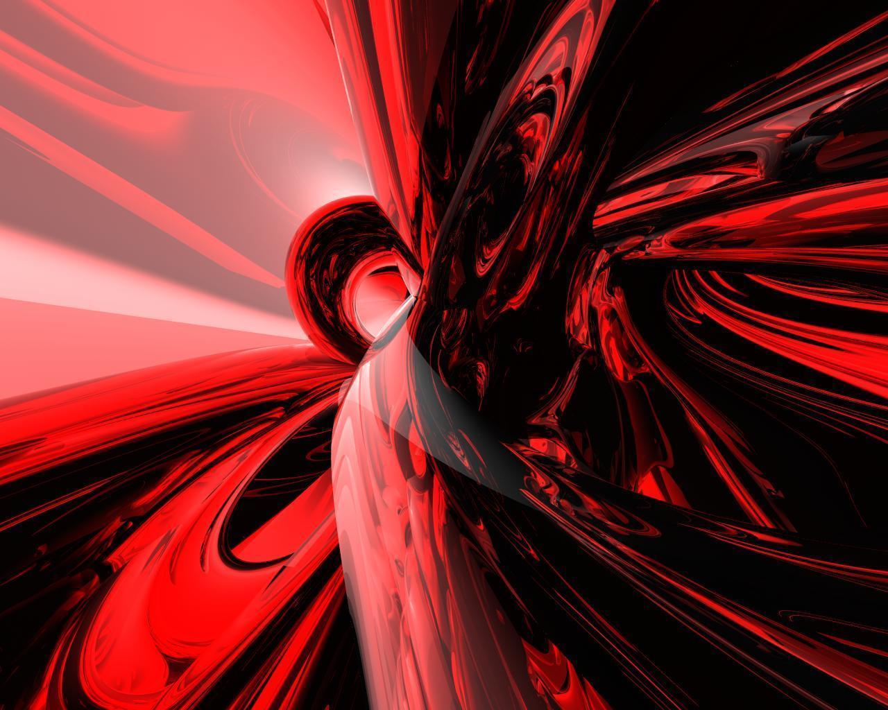 Forme astratte liquide rosse nere, 1280x1024 HD, Desktop