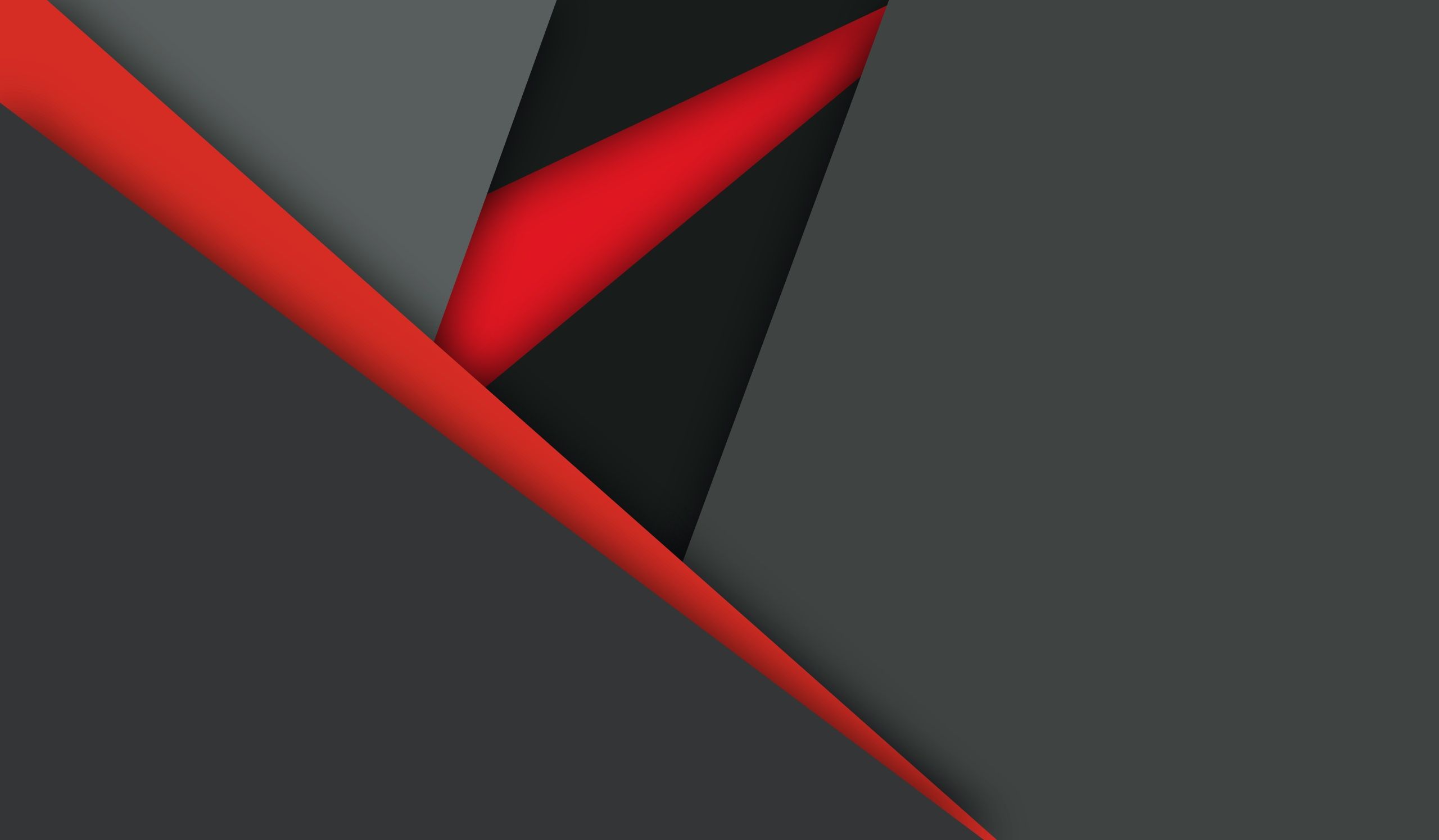Forme astratte geometriche rosse e nere, 2560x1496 2K QHD, PC