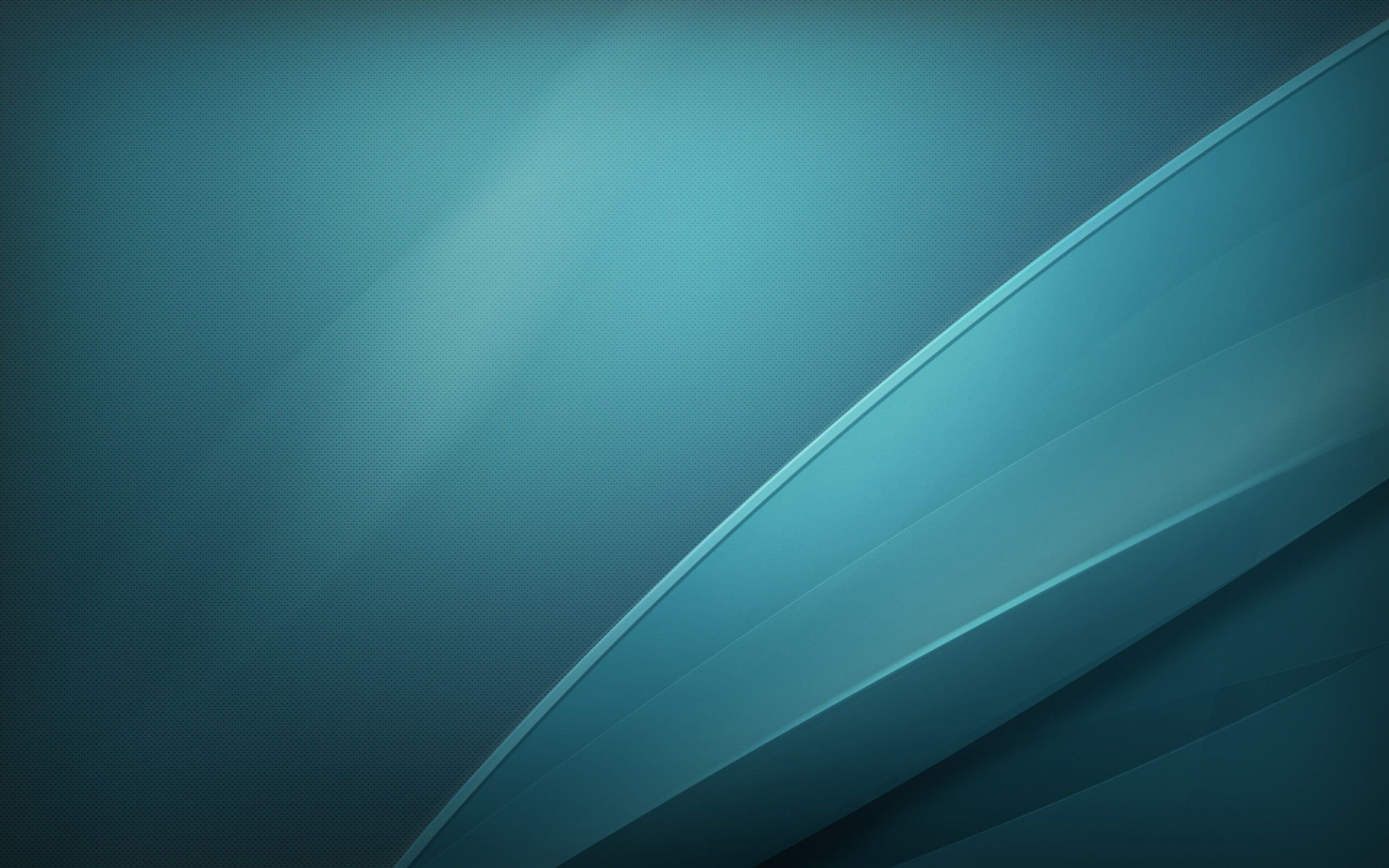 Sfondo astratto curve blu-teal, 2560x1600 2K+, Desktop