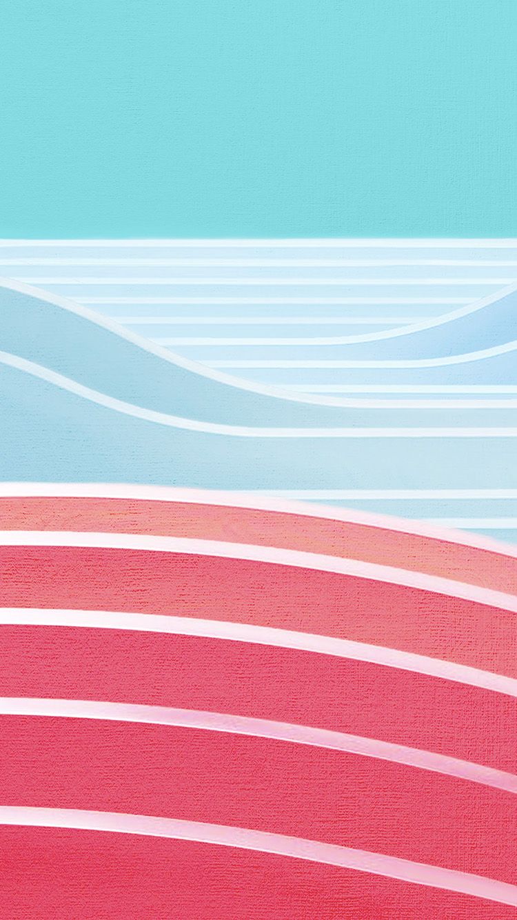 Onde astratte rosa turchese, 750x1334 Verticale, Mobile