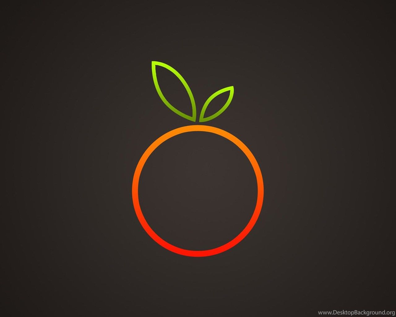 Frutto arancia stilizzato minimal, 1280x1024 HD, ROG Asus Laptop