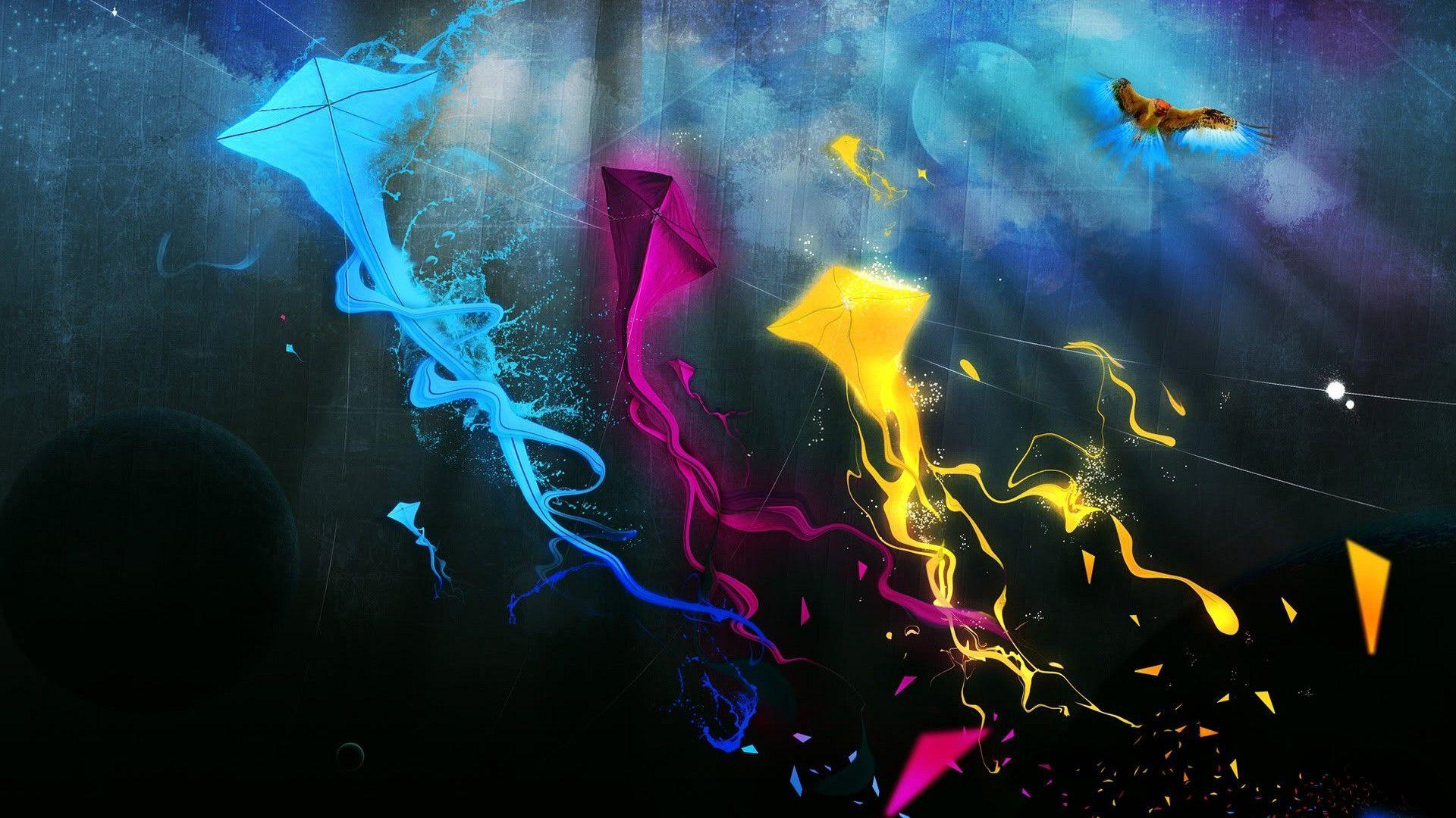 Forme astratte colorate fluide, 1920x1080 Full HD 1080p, PC