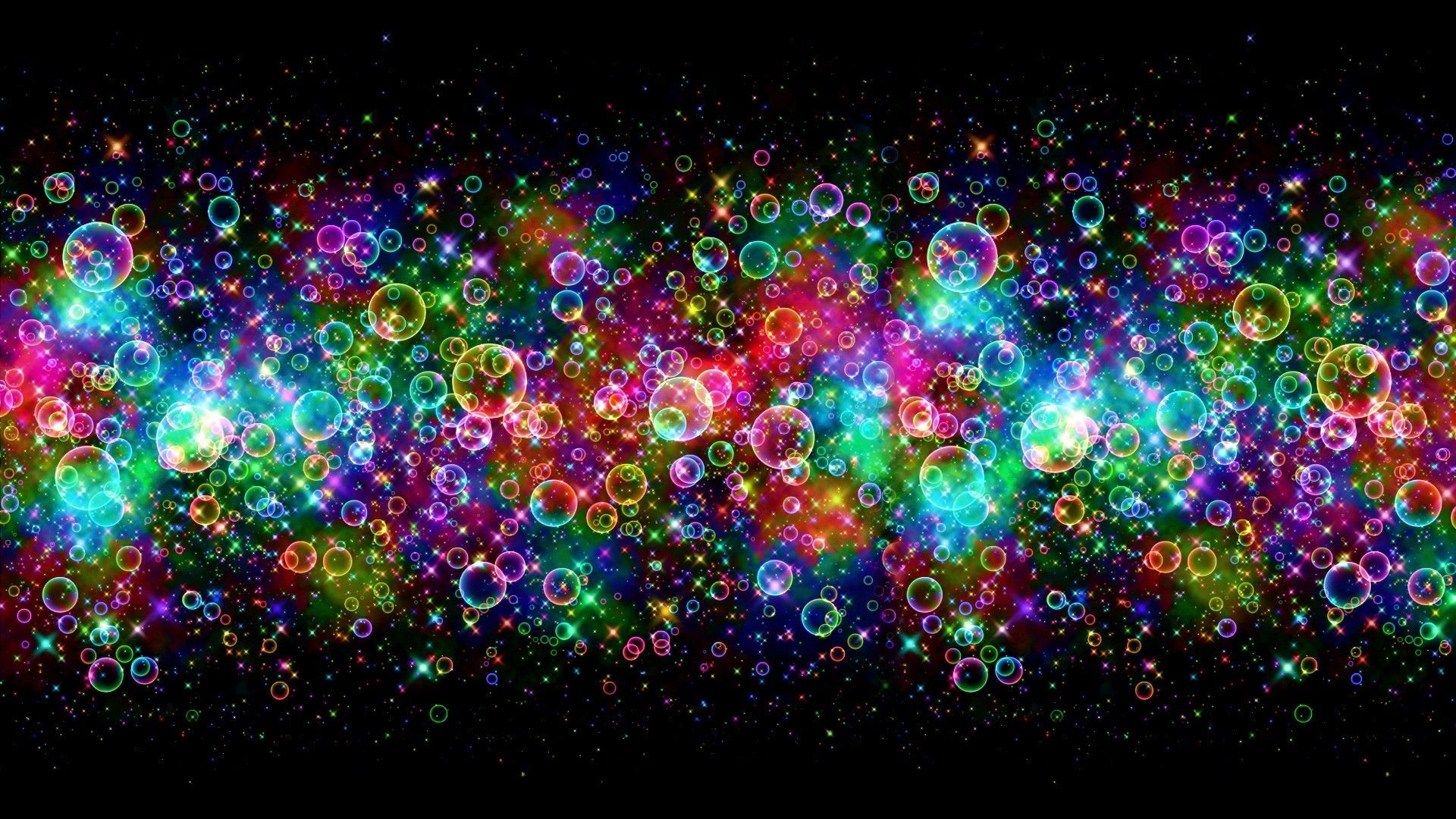 Bolle colorate luminose astratte, 1920x1080 1080p, Desktop