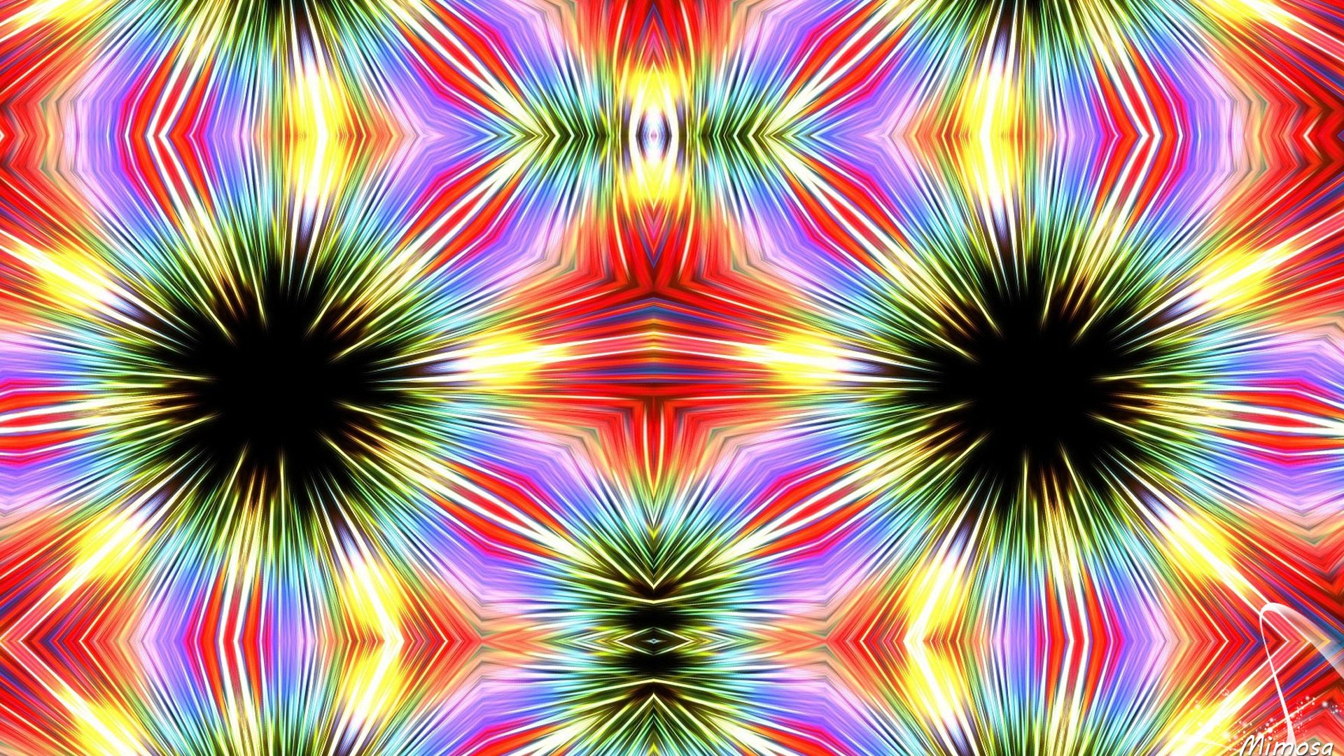 Caleidoscopio psichedelico arcobaleno, 1920x1080 Full HD, Desktop