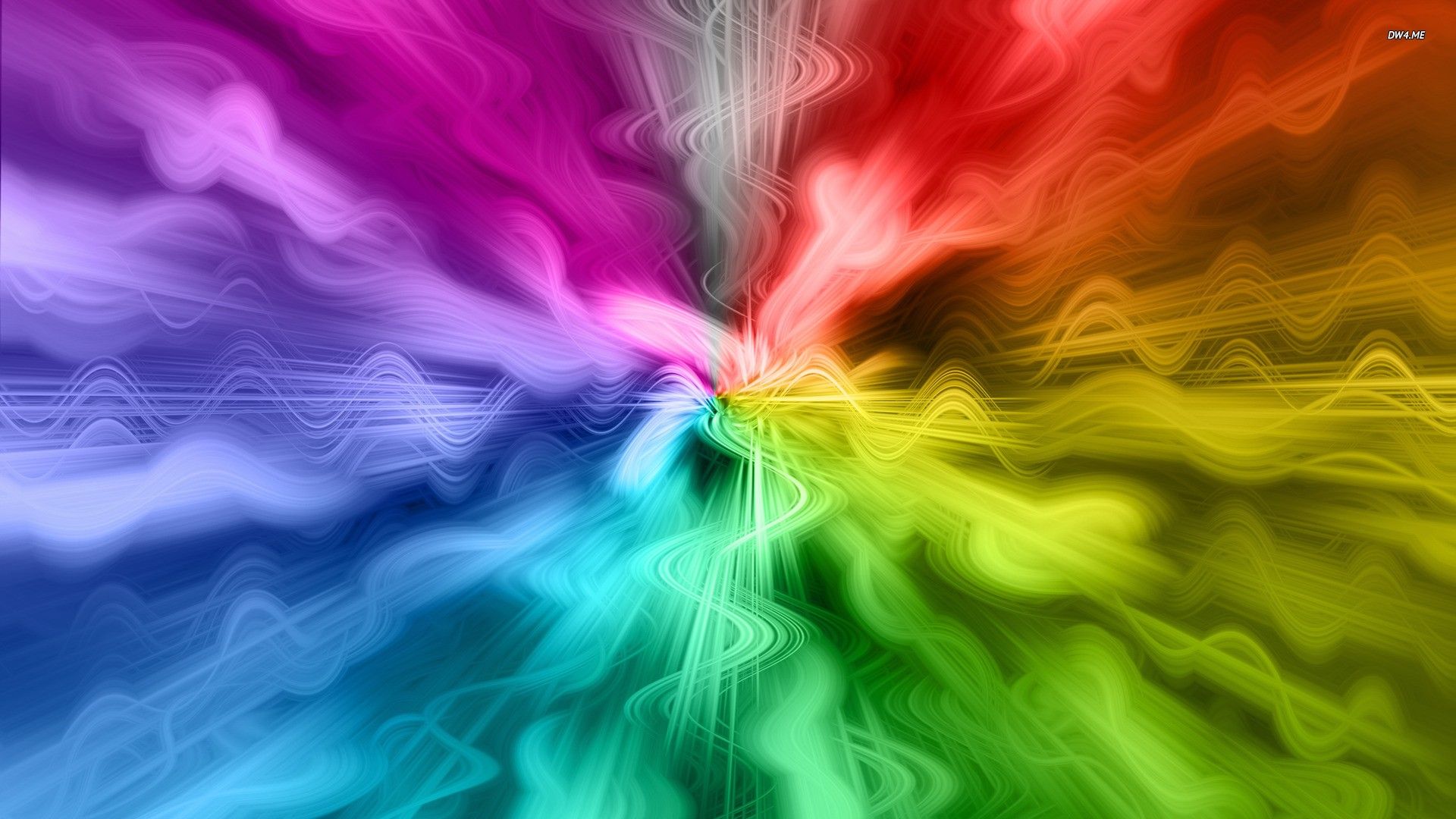 Onde astratte arcobaleno colorate, 1920x1080 Full HD 1080p, PC