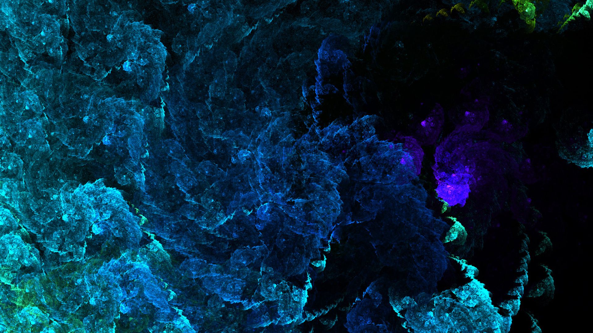 Frattale astratto blu scuro, 1920x1080 1080p, PC Desktop
