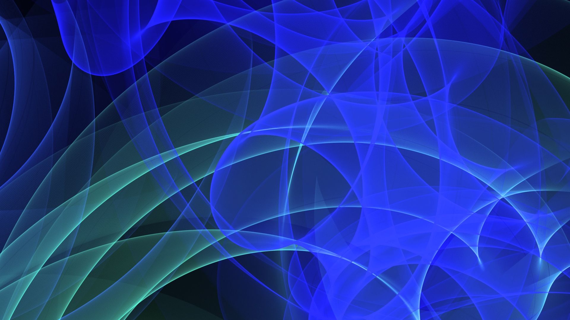 Curve astratte blu verde, 1920x1080 Full HD, Laptop