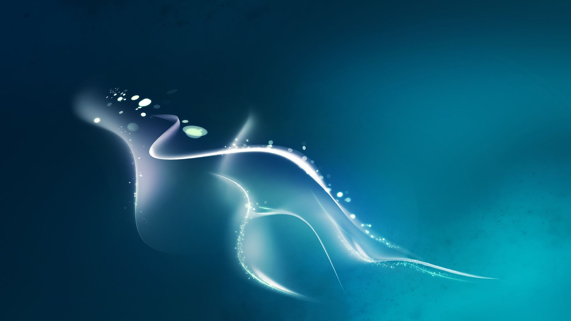 Onda astratta luminosa blu, 1920x1080 Full HD, PC Desktop