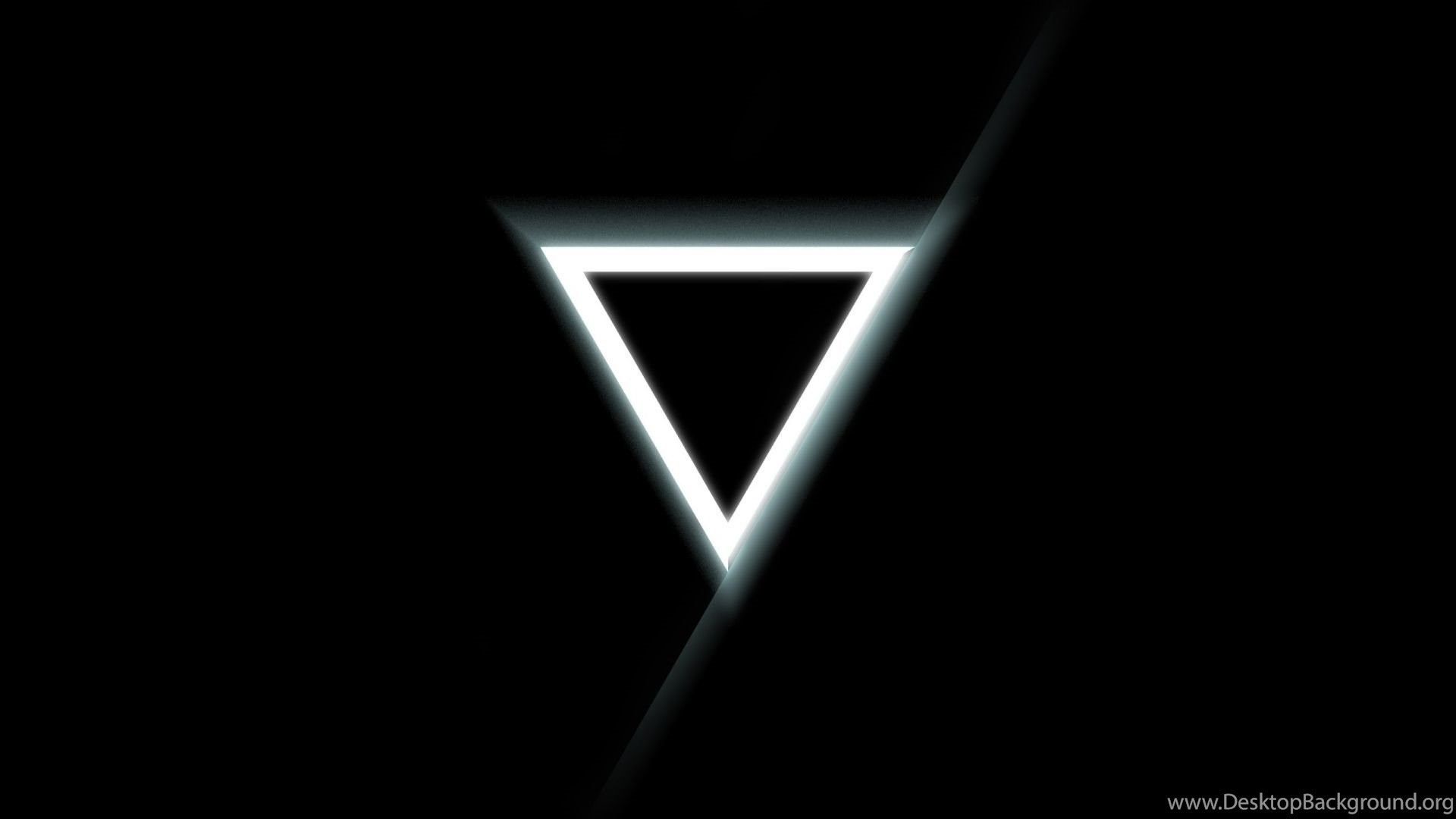 Triangolo luminoso su nero, 1920x1080 1080p, Desktop