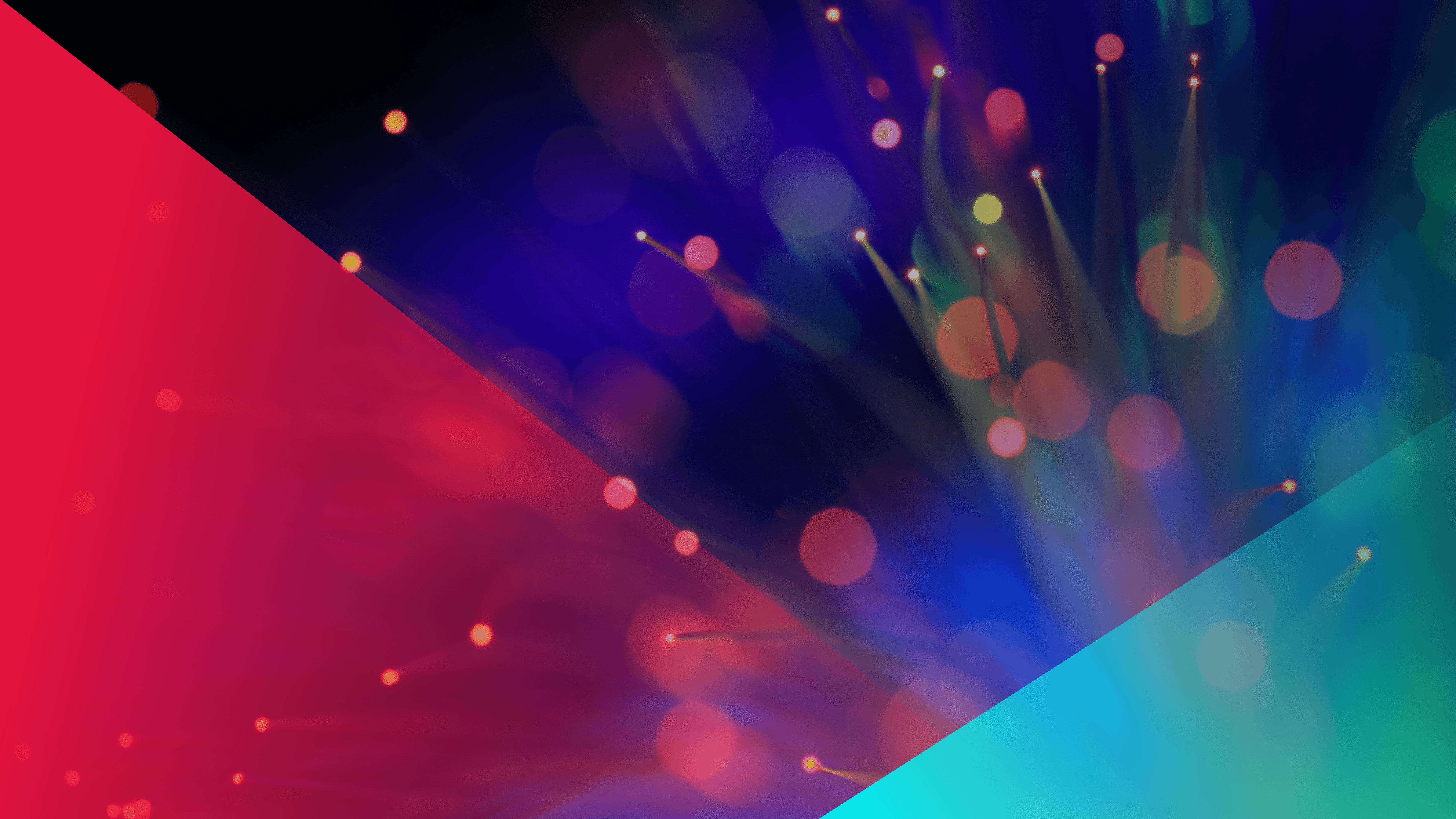 Forme astratte colorate con bokeh, 7680x4320 Ultra HD, Monitor 4K