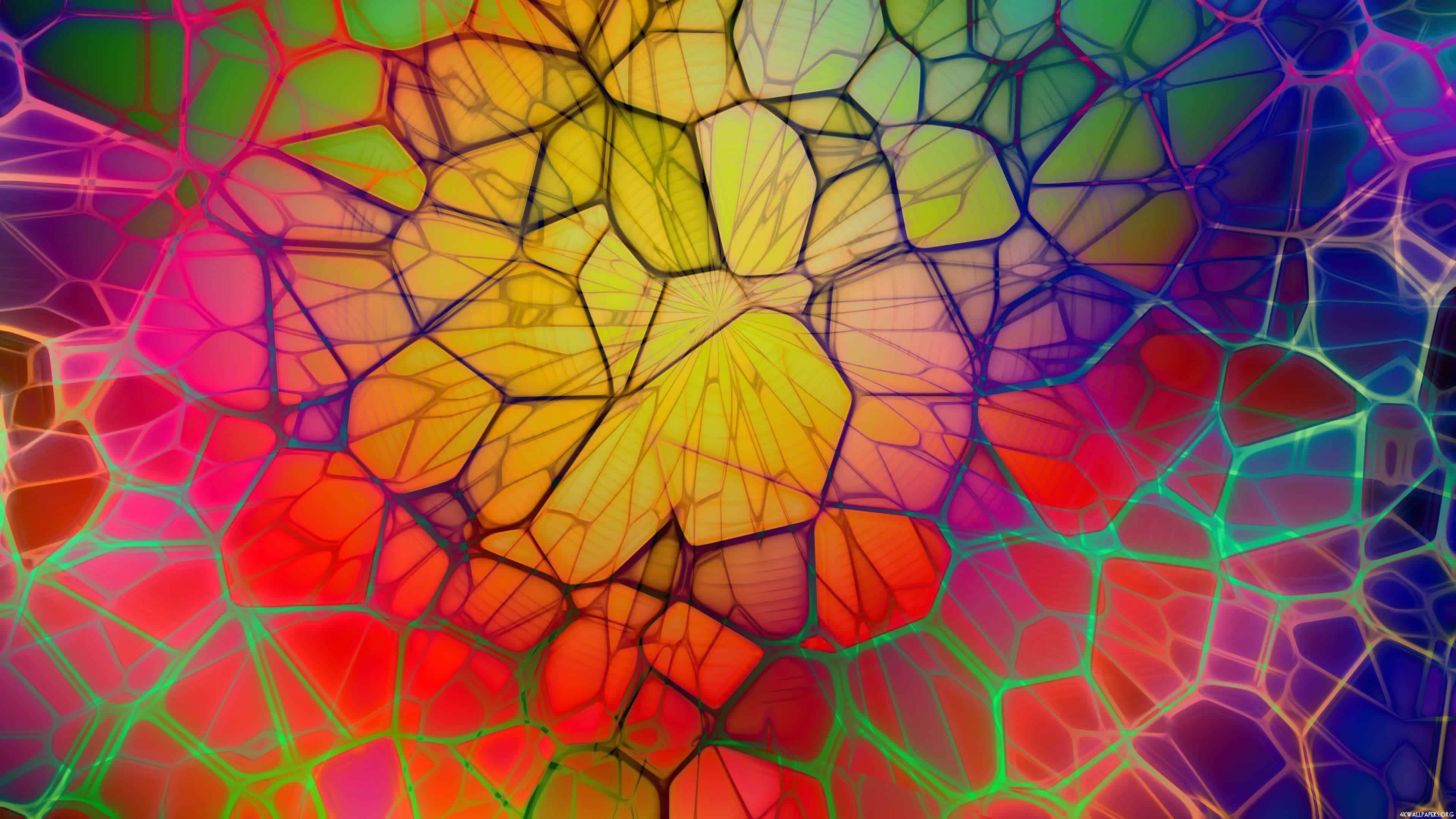 Mosaico geometrico multicolore astratto, 3840x2160 4K, Desktop 4K