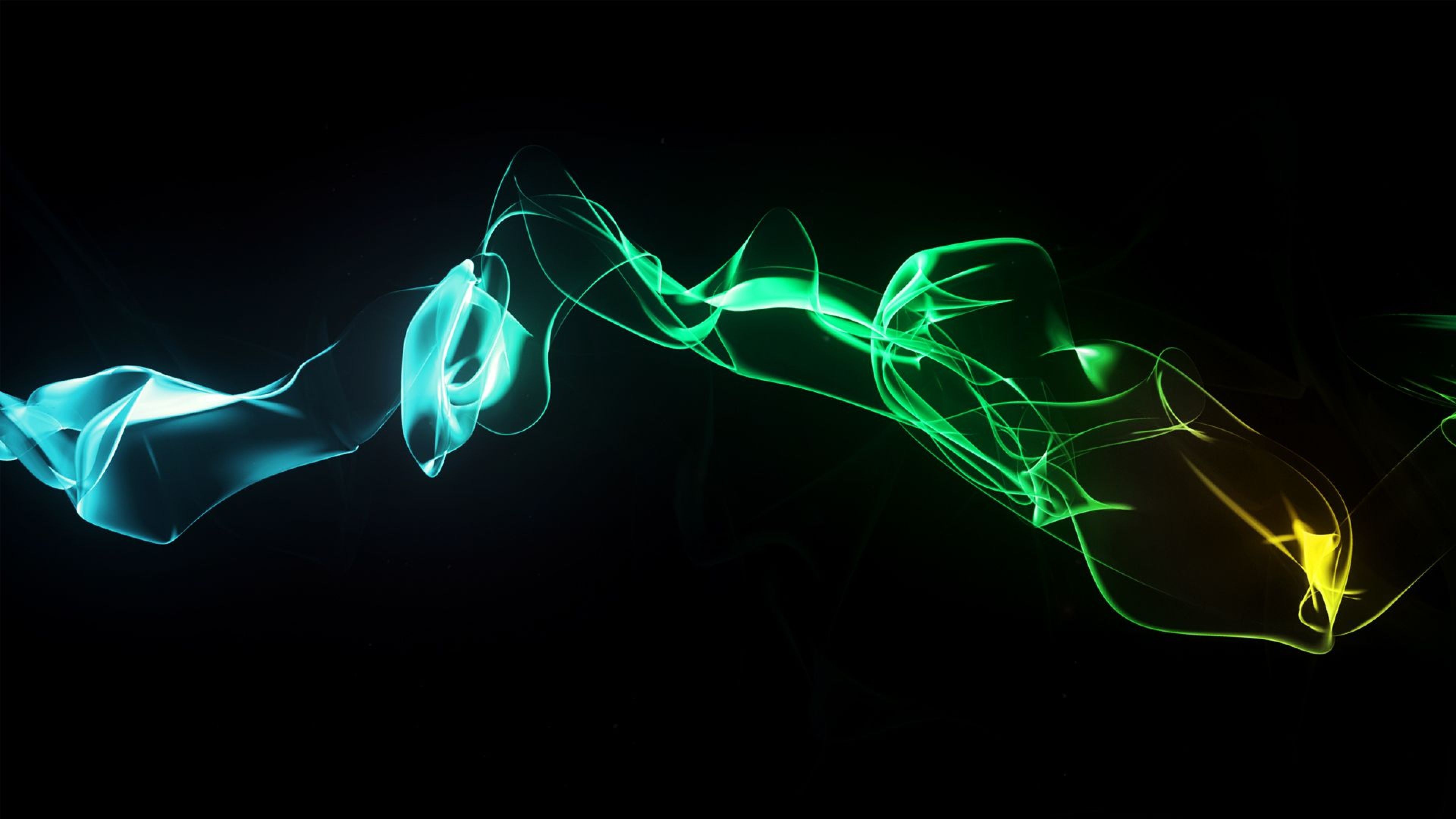 Onde luminose astratte multicolori, 3840x2160 UHD, PC 4K