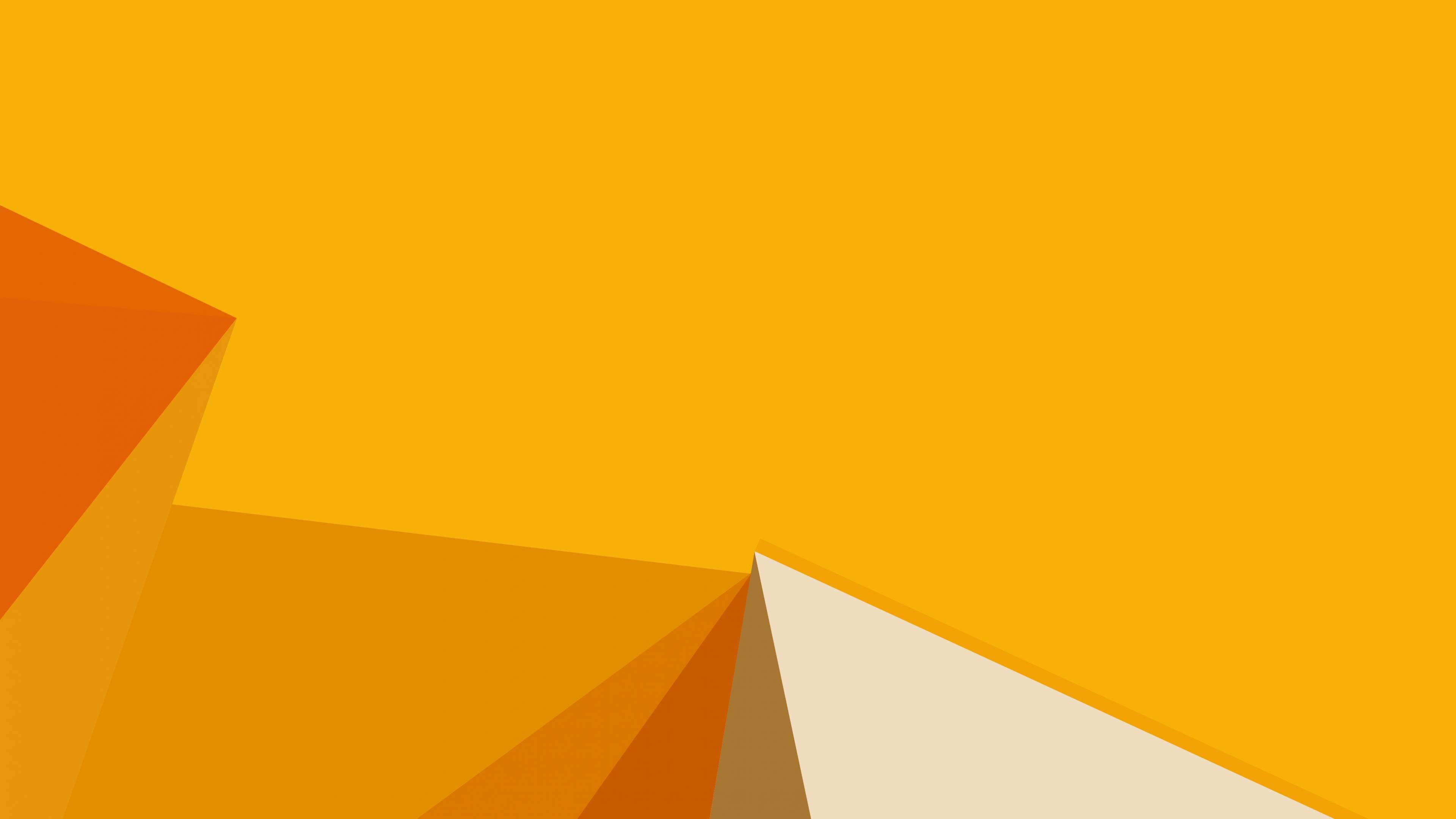 Forme geometriche astratte arancioni, 3840x2160 4K, Desktop 4K