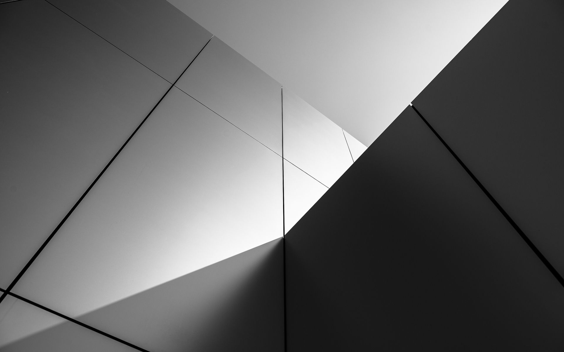 Linee geometriche astratte bianco nero, 1920x1200 Full HD+, Desktop