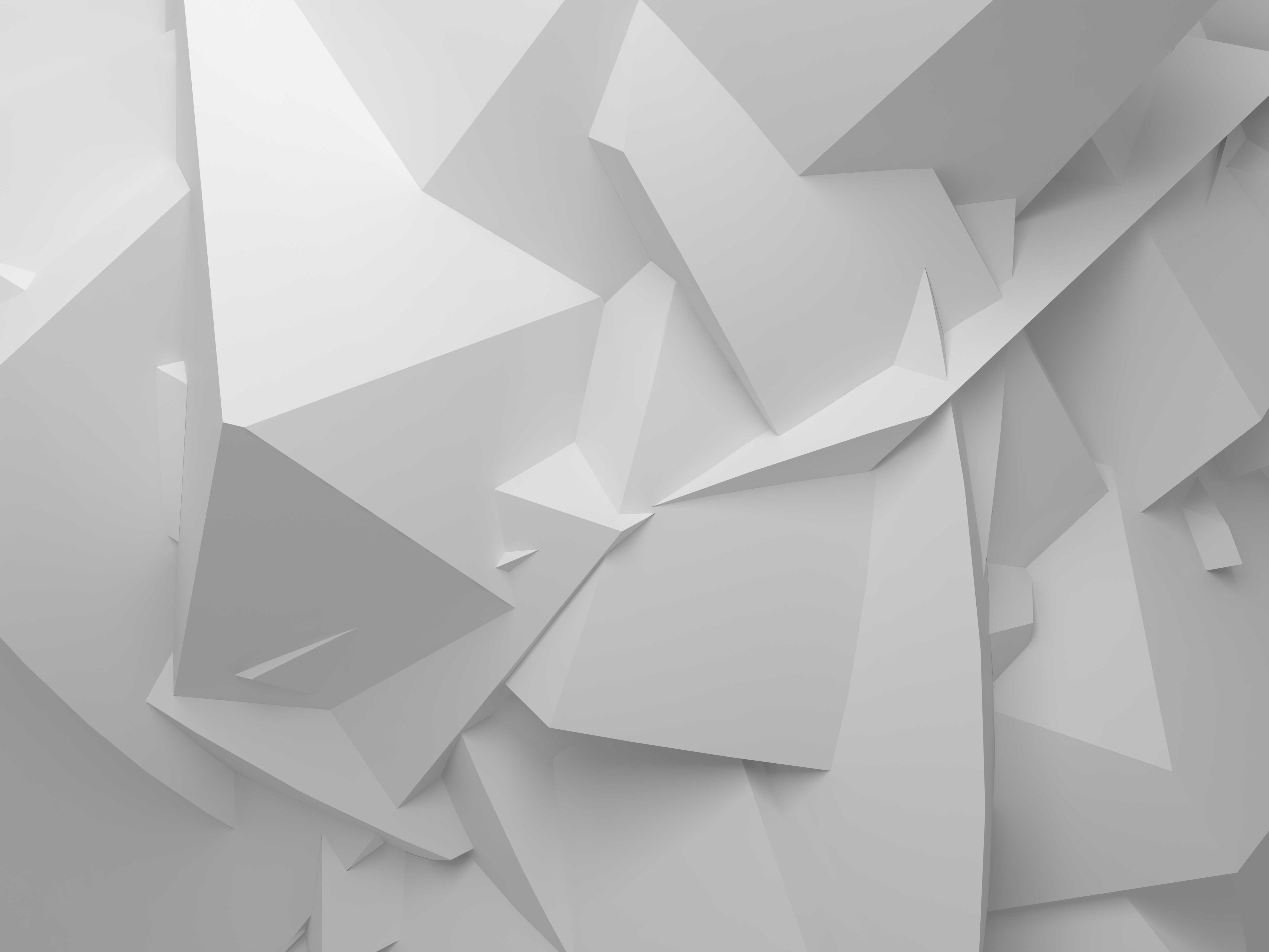 Forme geometriche astratte bianche, 5000x3750 UHD, Monitor 4K