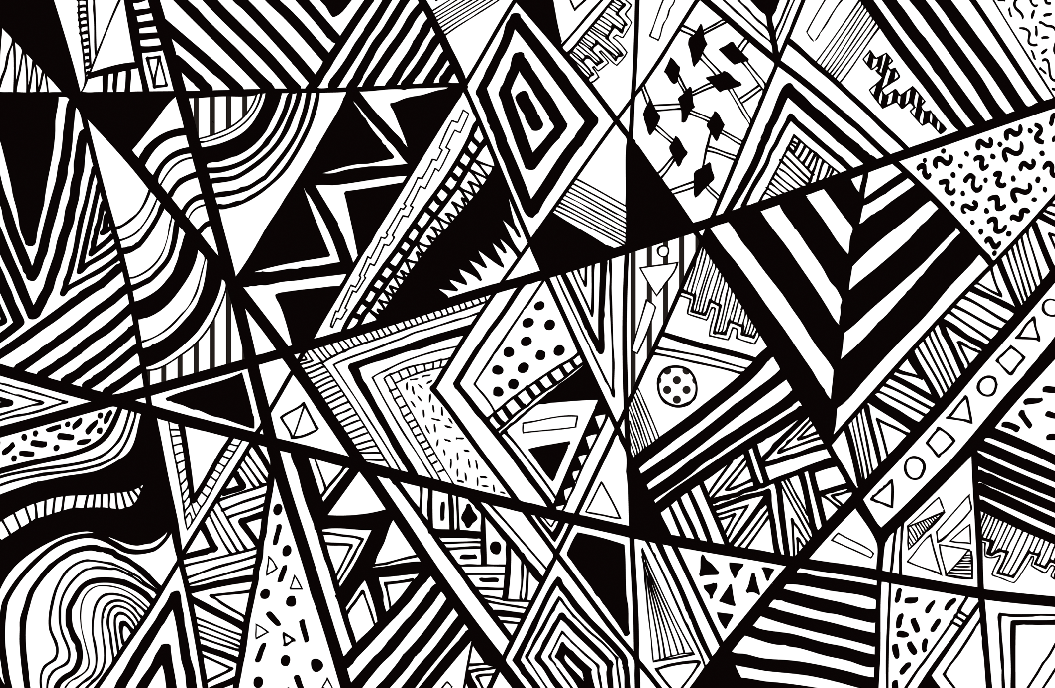 Motivi geometrici astratti bianco e nero, 2120x1382 Hi-Res, PC