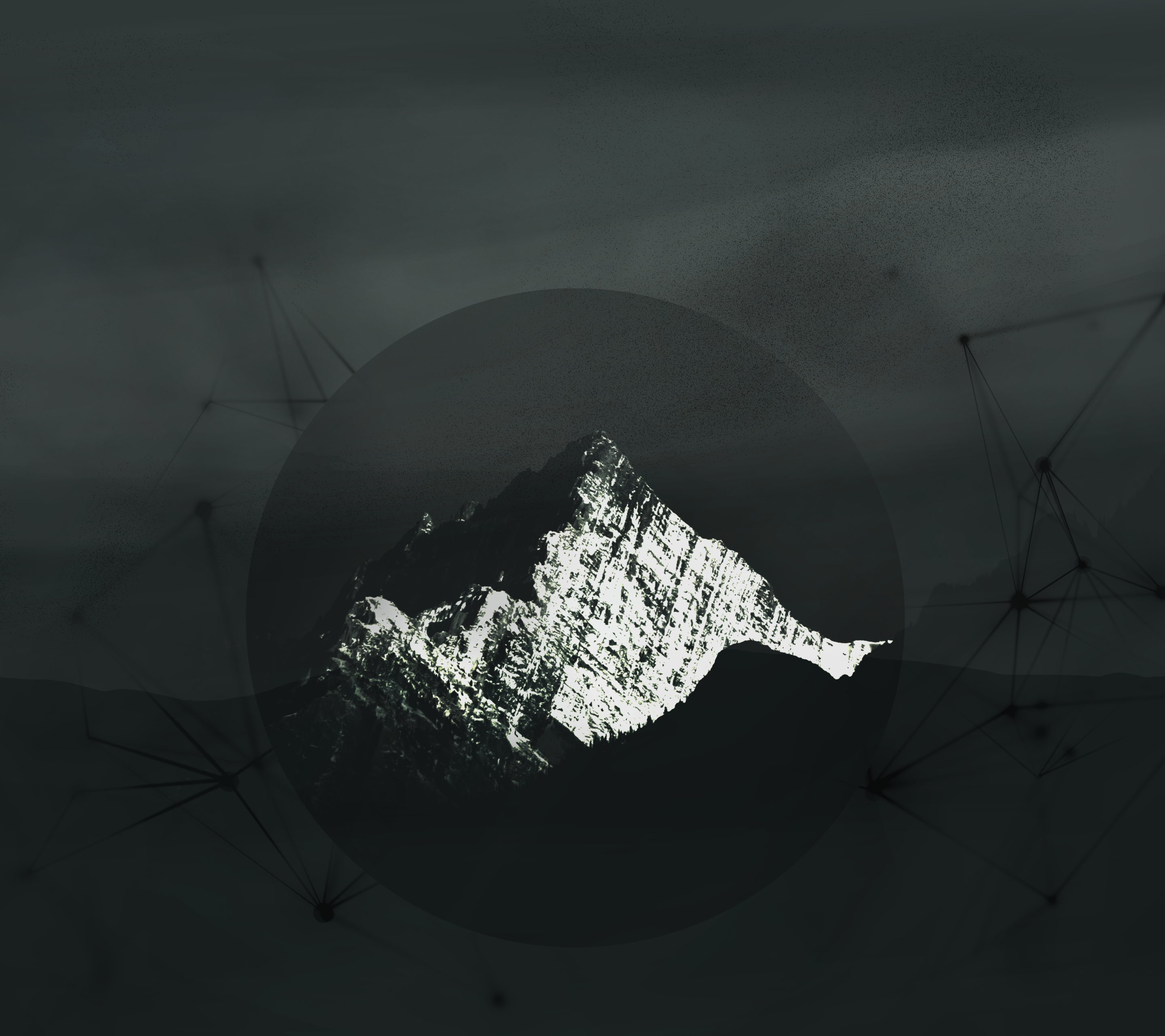 Montagna astratta scura texture, 2880x2560 2K, Desktop