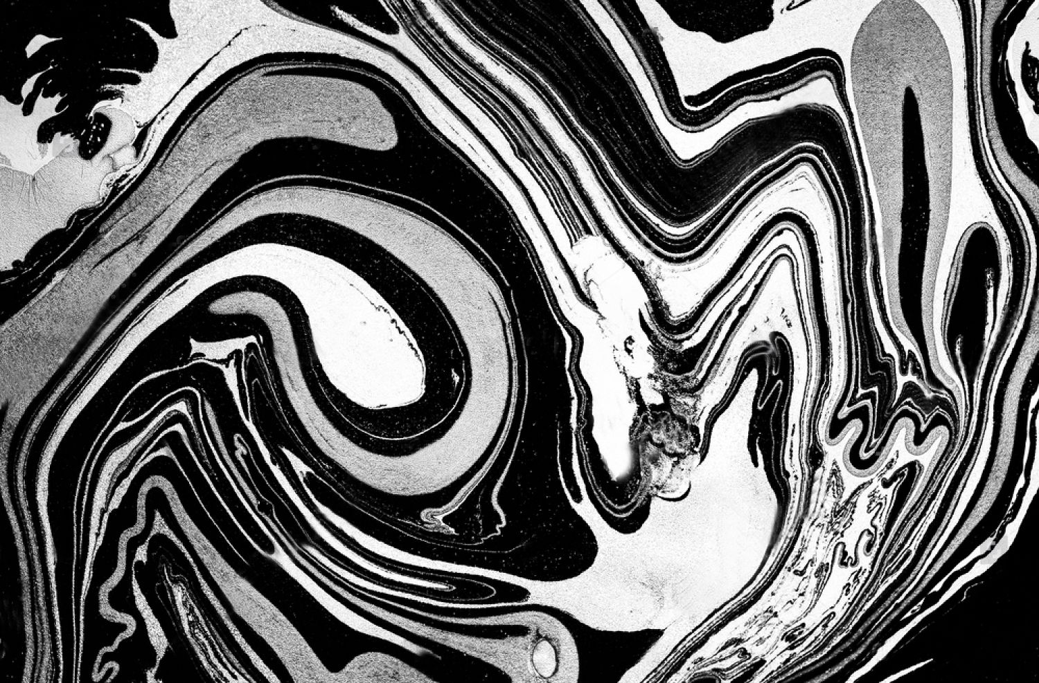 Motivo marmorizzato bianco e nero, 1500x987 HD, Desktop