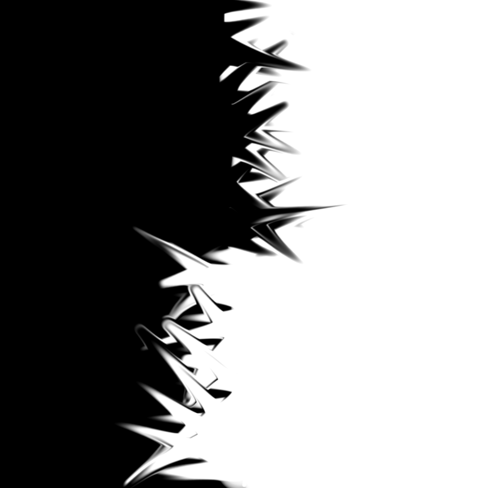 Forme astratte a punte bianco nero, 1000x1000 HD, Desktop