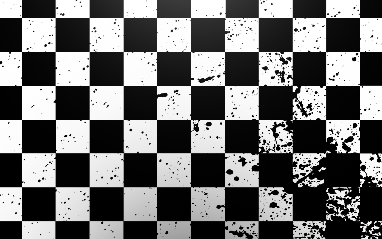 Scacchiera bianco e nero grunge, 1280x800 HD, Desktop