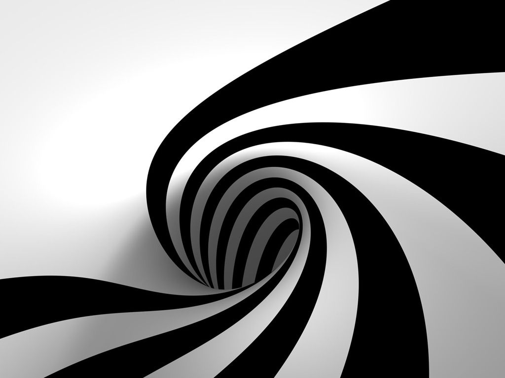 Spirale astratta bianco e nero, 1024x768 HD, iMac