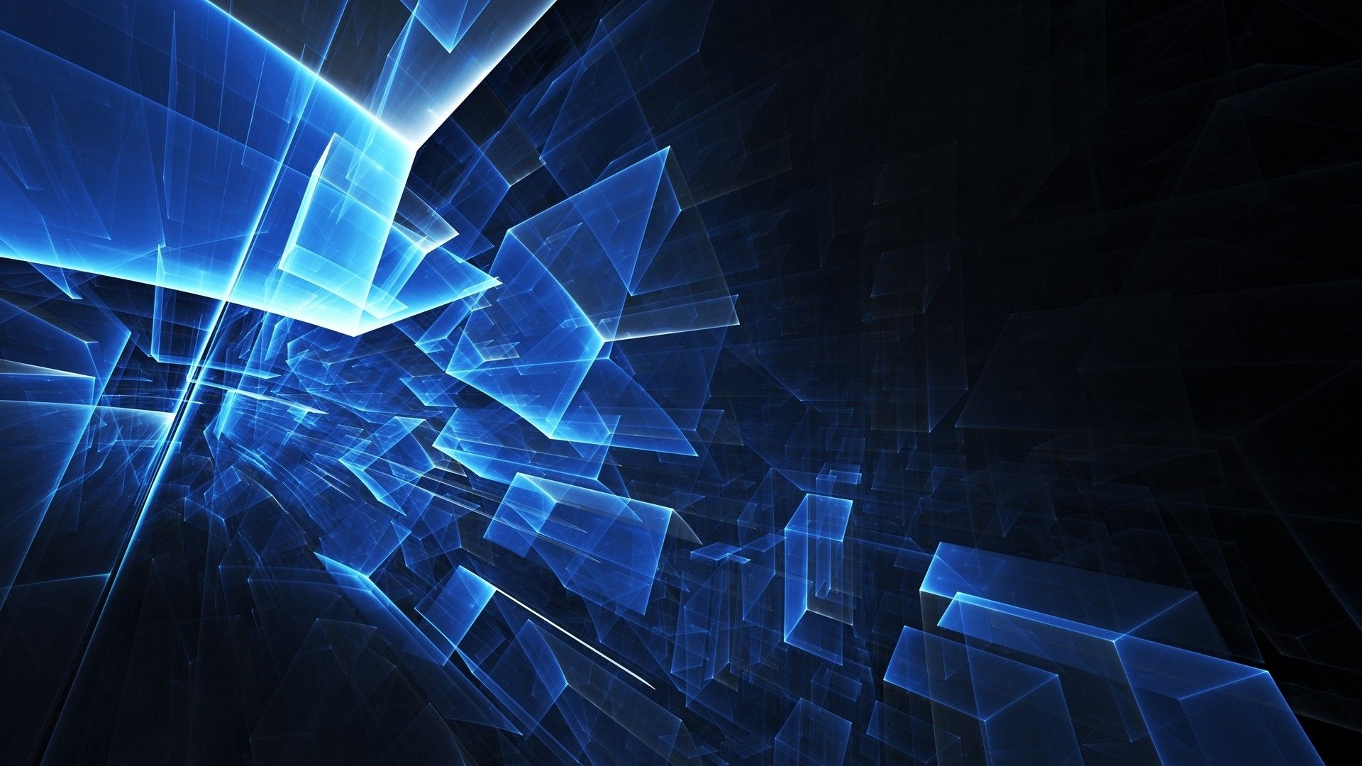 Forme astratte geometriche blu, 1920x1080 1080p, PC