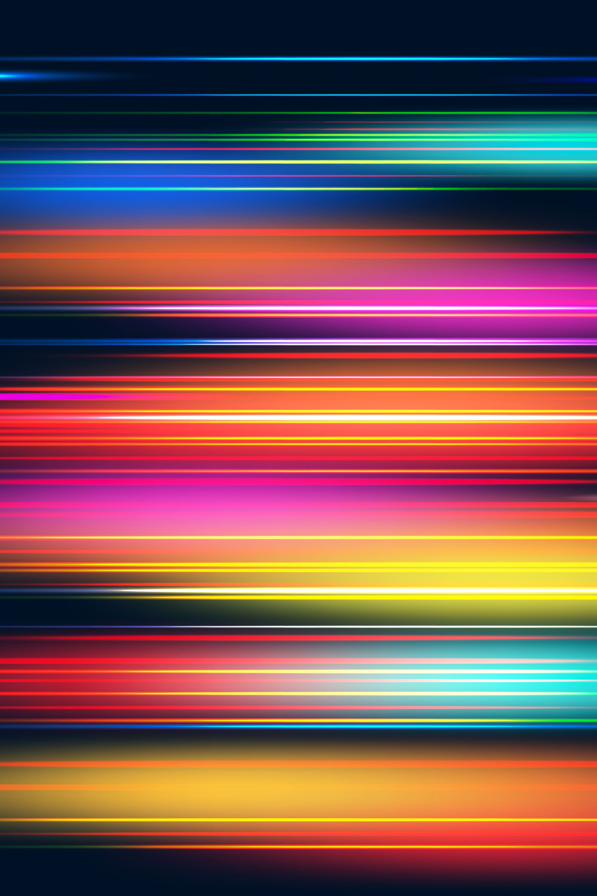 Linee astratte multicolori orizzontali, 2000x3000 Full HD Verticale, Smartphone
