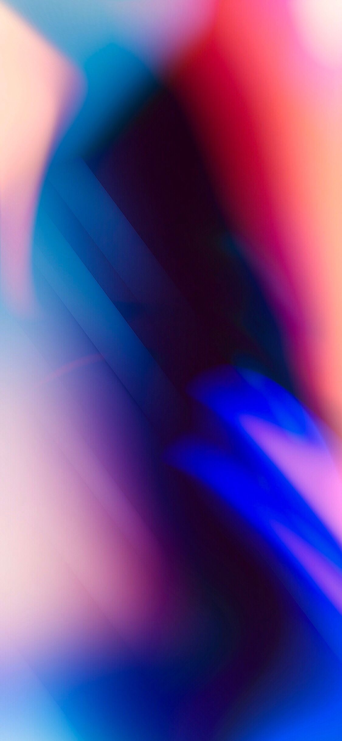 Sfumature astratte blu rosa, 1125x2436 Verticale, Telefono