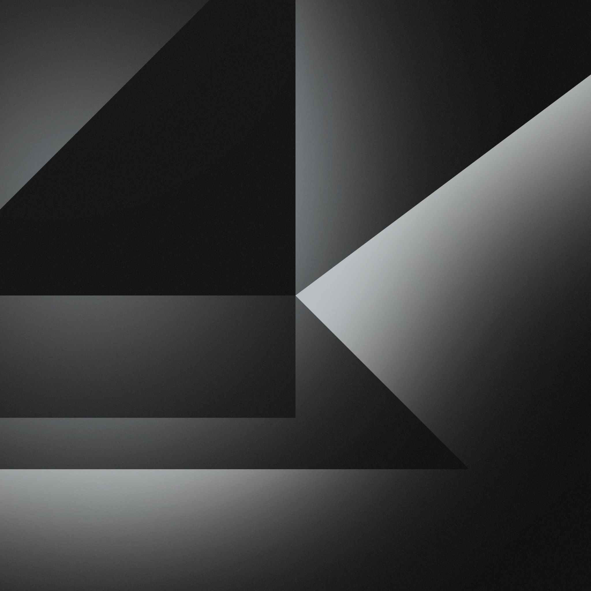 Forme geometriche astratte grigio scuro, 2048x2048 alta risoluzione, Desktop