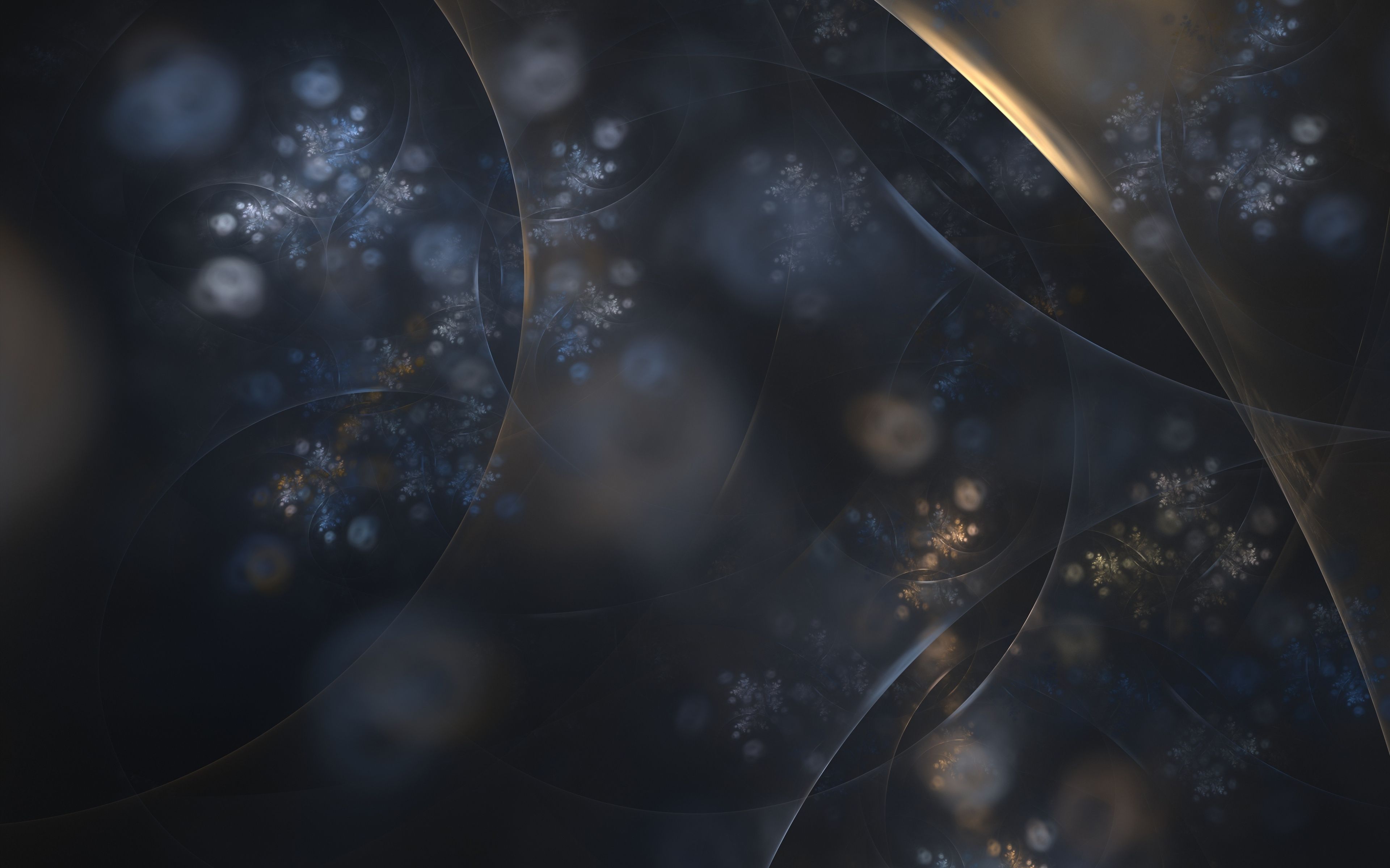Frattale astratto grigio scuro, 3840x2400 UHD, PC 4K