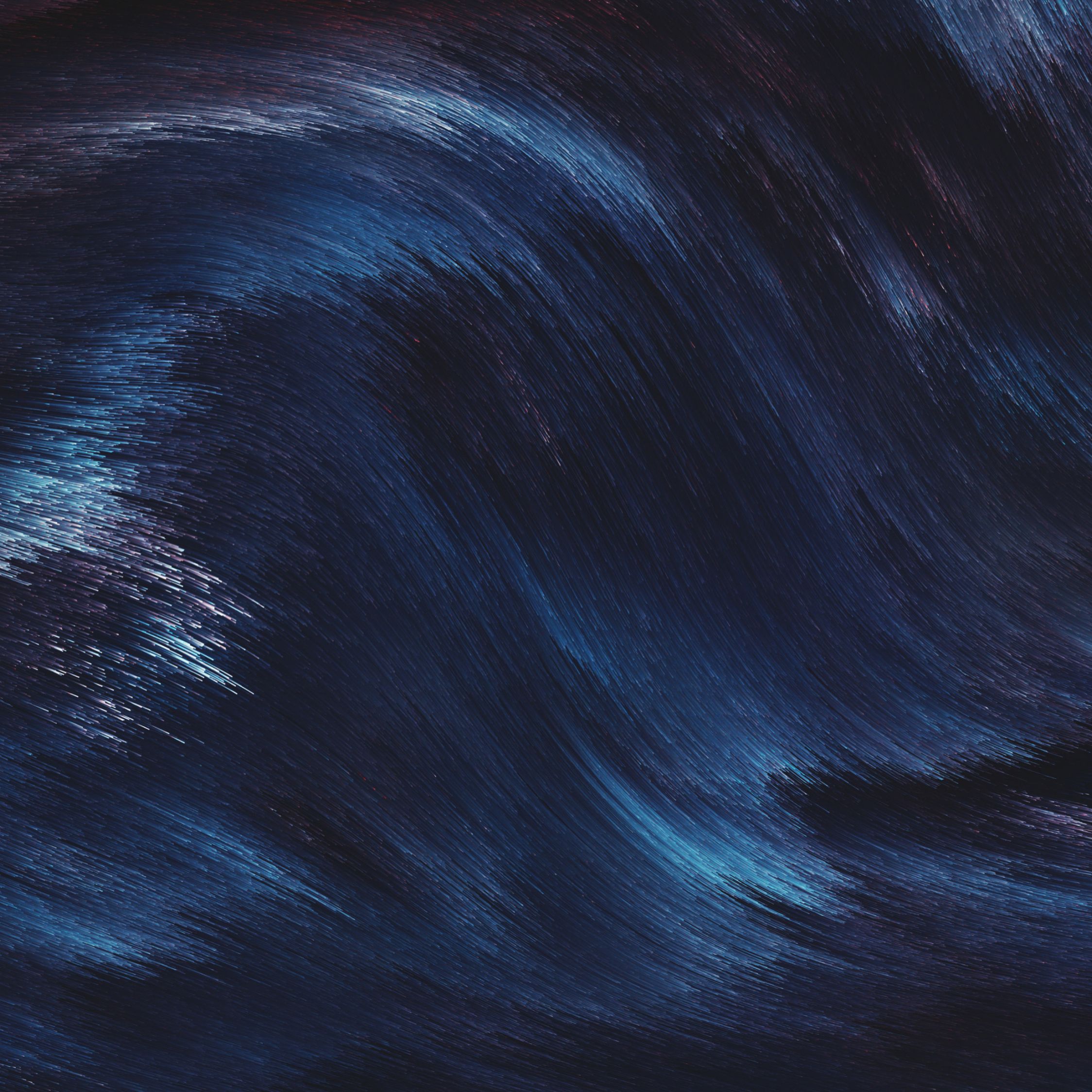 Onde astratte blu scuro, 2248x2248 alta risoluzione, iMac