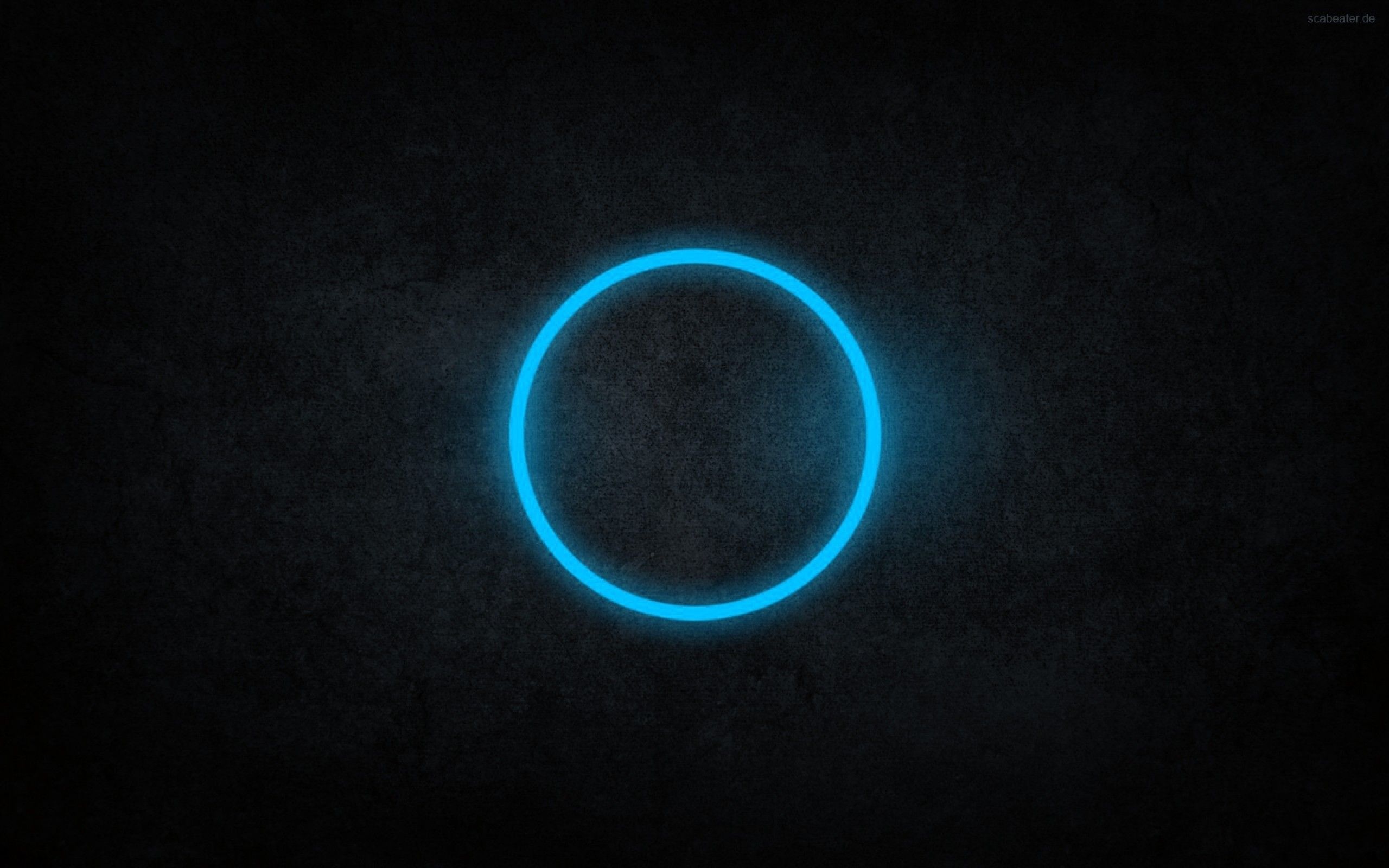 Cerchio neon blu scuro, 2560x1600 2K+, Desktop
