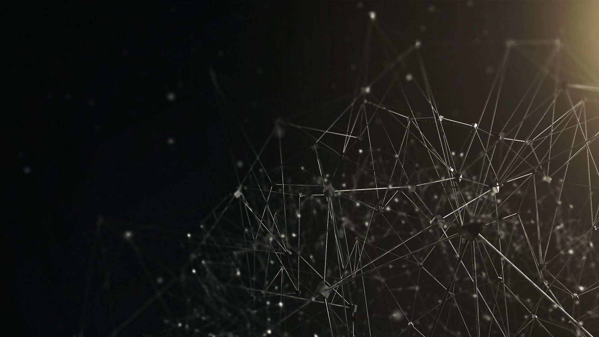 Rete di linee geometriche scure, 1920x1080 Full HD 1080p, Laptop