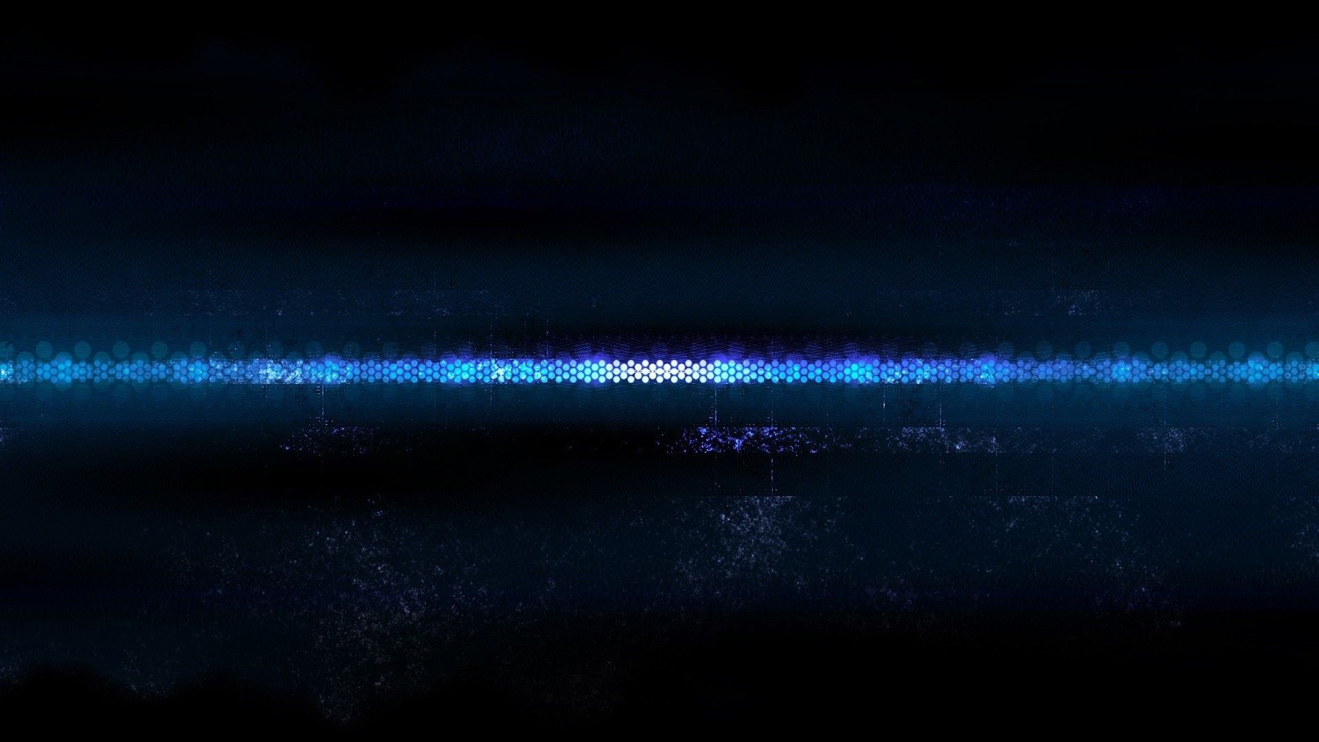 Onde particelle blu astratte scure, 1920x1080 Full HD, Desktop