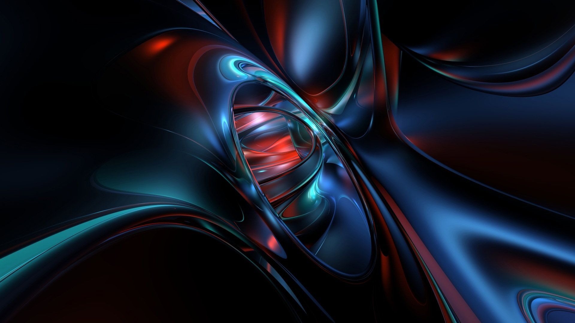 Forme astratte fluide scure, 1920x1080 Full HD 1080p, Laptop