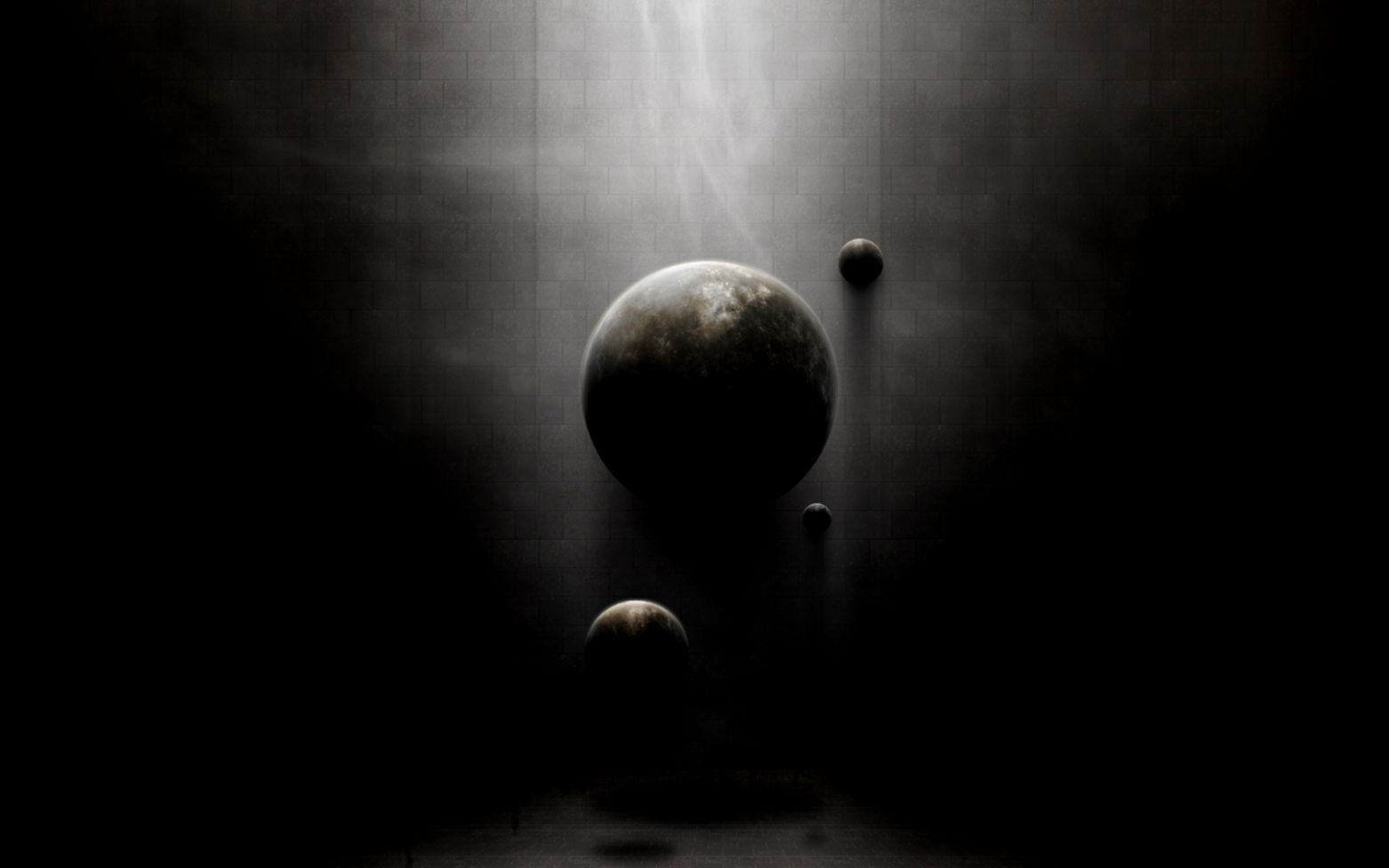 Sfere scure con luce soffusa, 1562x976 HD, Desktop