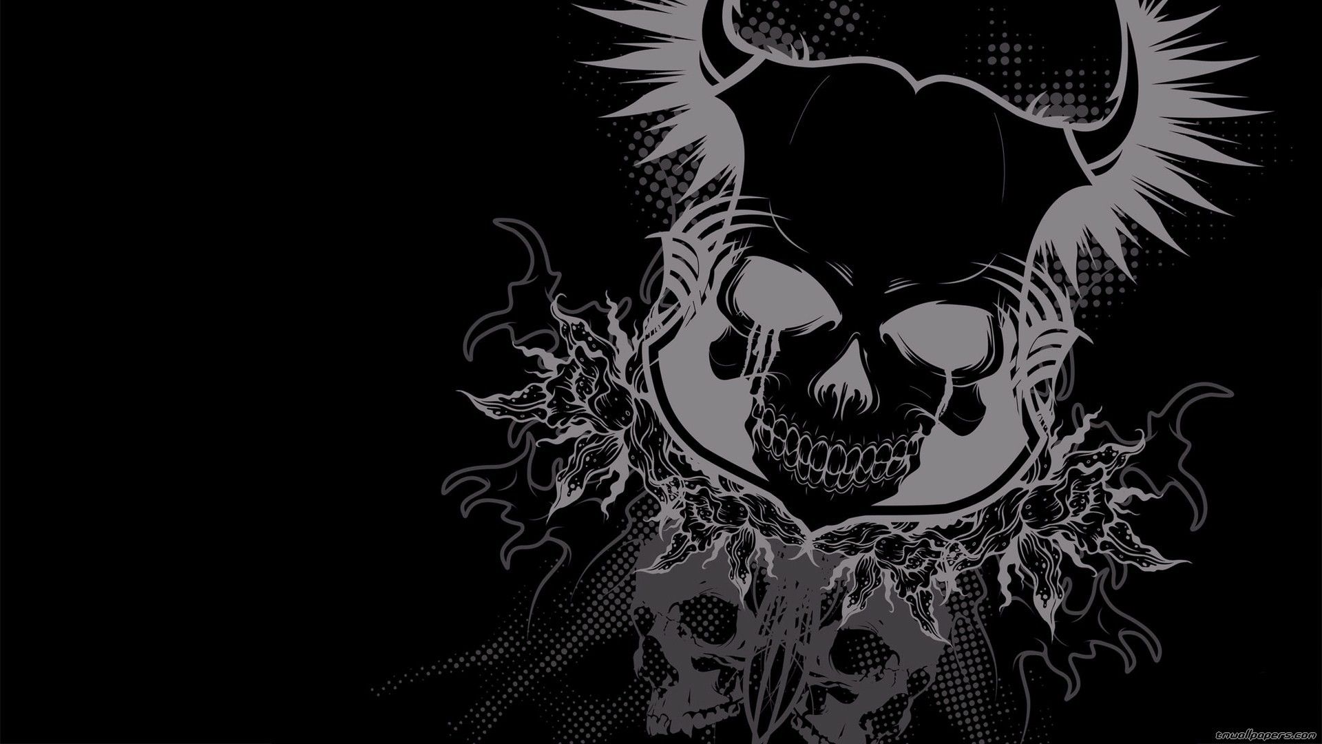 Teschio con corna scuro, 1920x1080 Full HD, Desktop