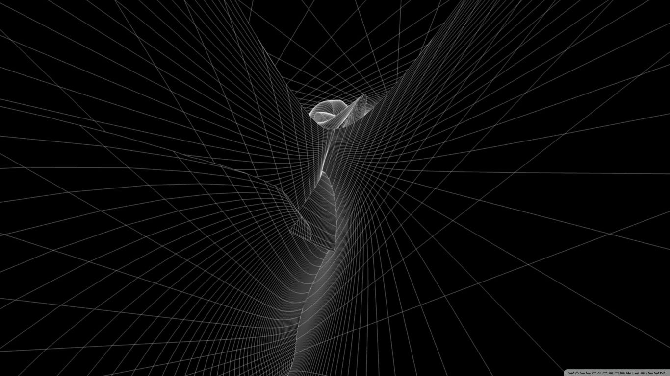 Linee geometriche astratte scure, 1366x768 HD, Desktop